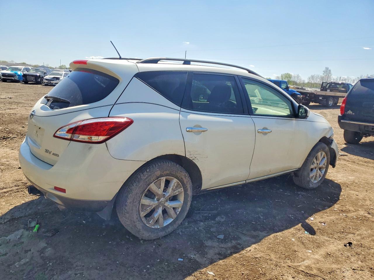 2012 Nissan Murano S White vin: JN8AZ1MW7CW229747