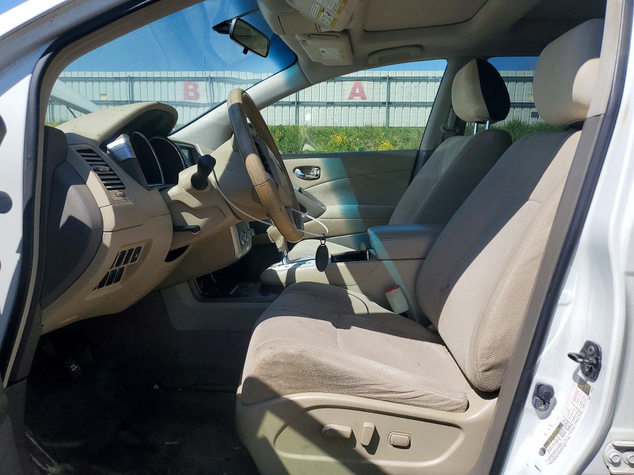 2012 Nissan Murano S White vin: JN8AZ1MW7CW229747