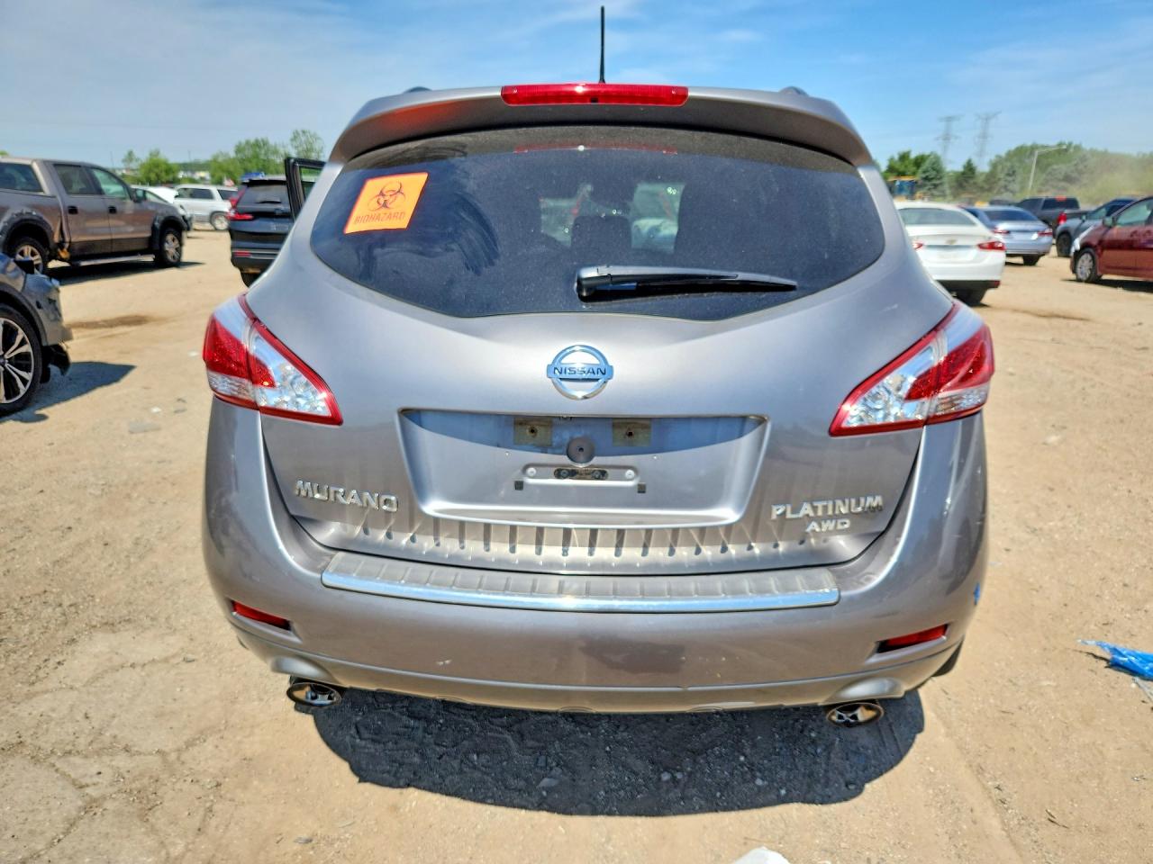 2012 Nissan Murano S Gray vin: JN8AZ1MW7CW232180