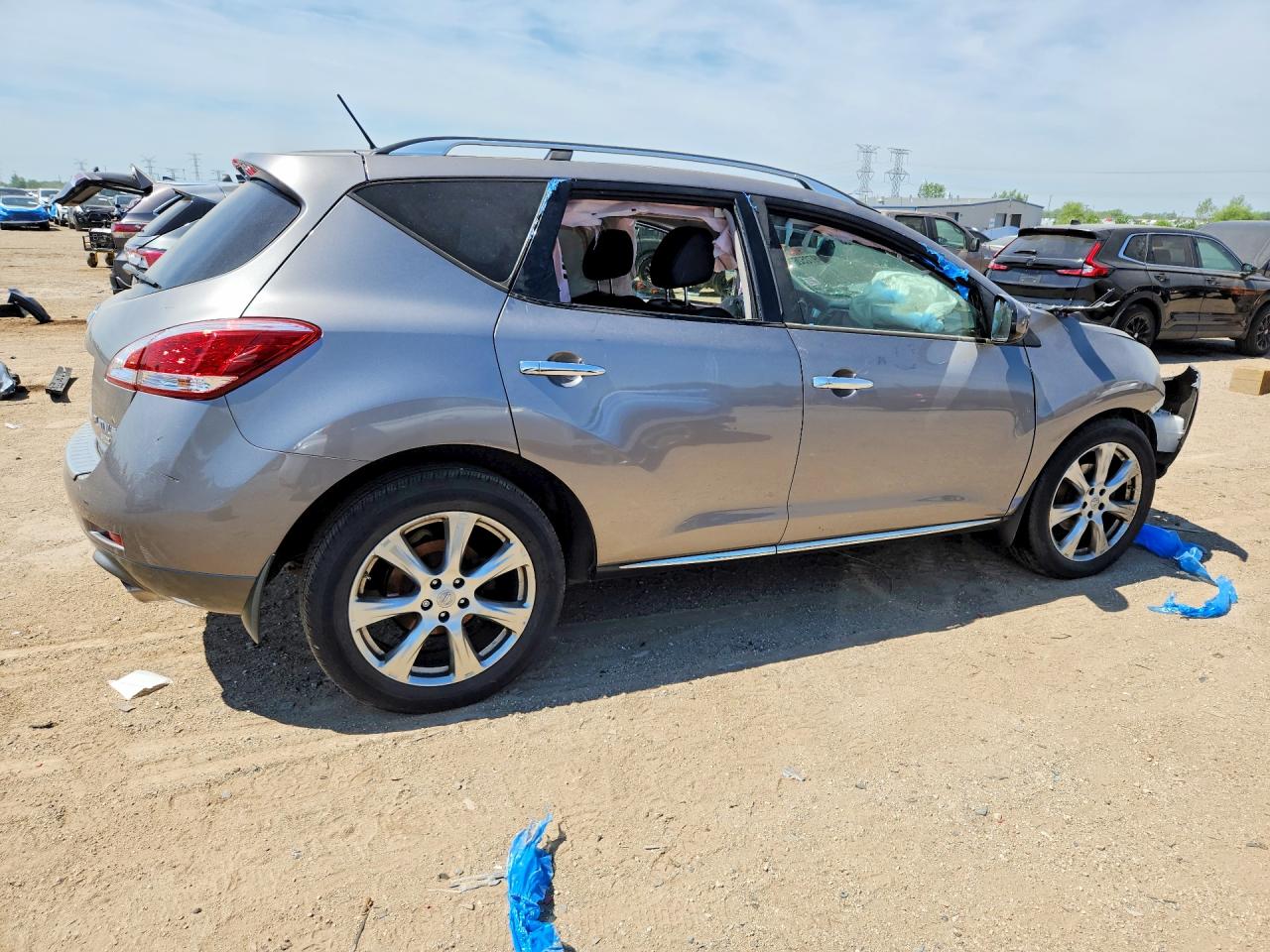 2012 Nissan Murano S Gray vin: JN8AZ1MW7CW232180