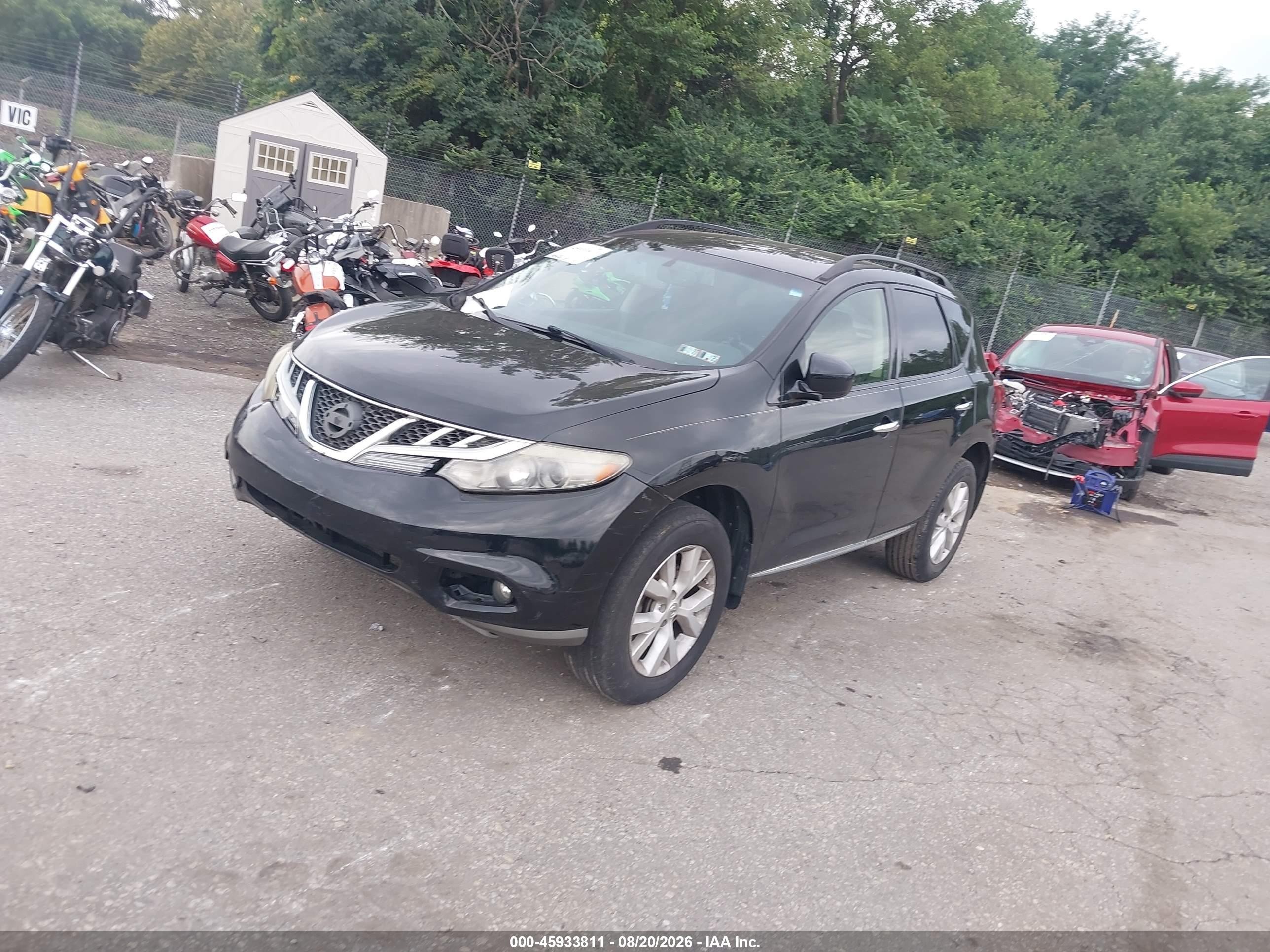 2013 Nissan Murano Sv Черный vin: JN8AZ1MW7DW302729