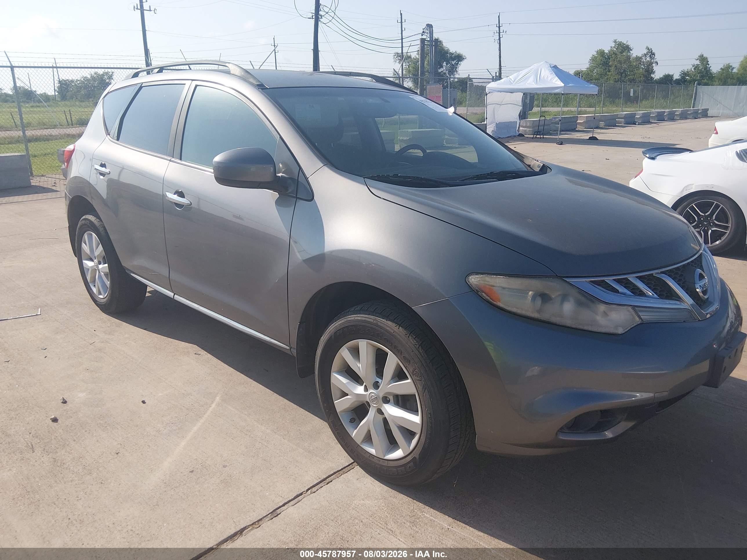 2013 Nissan Murano Sv Серый vin: JN8AZ1MW7DW311446