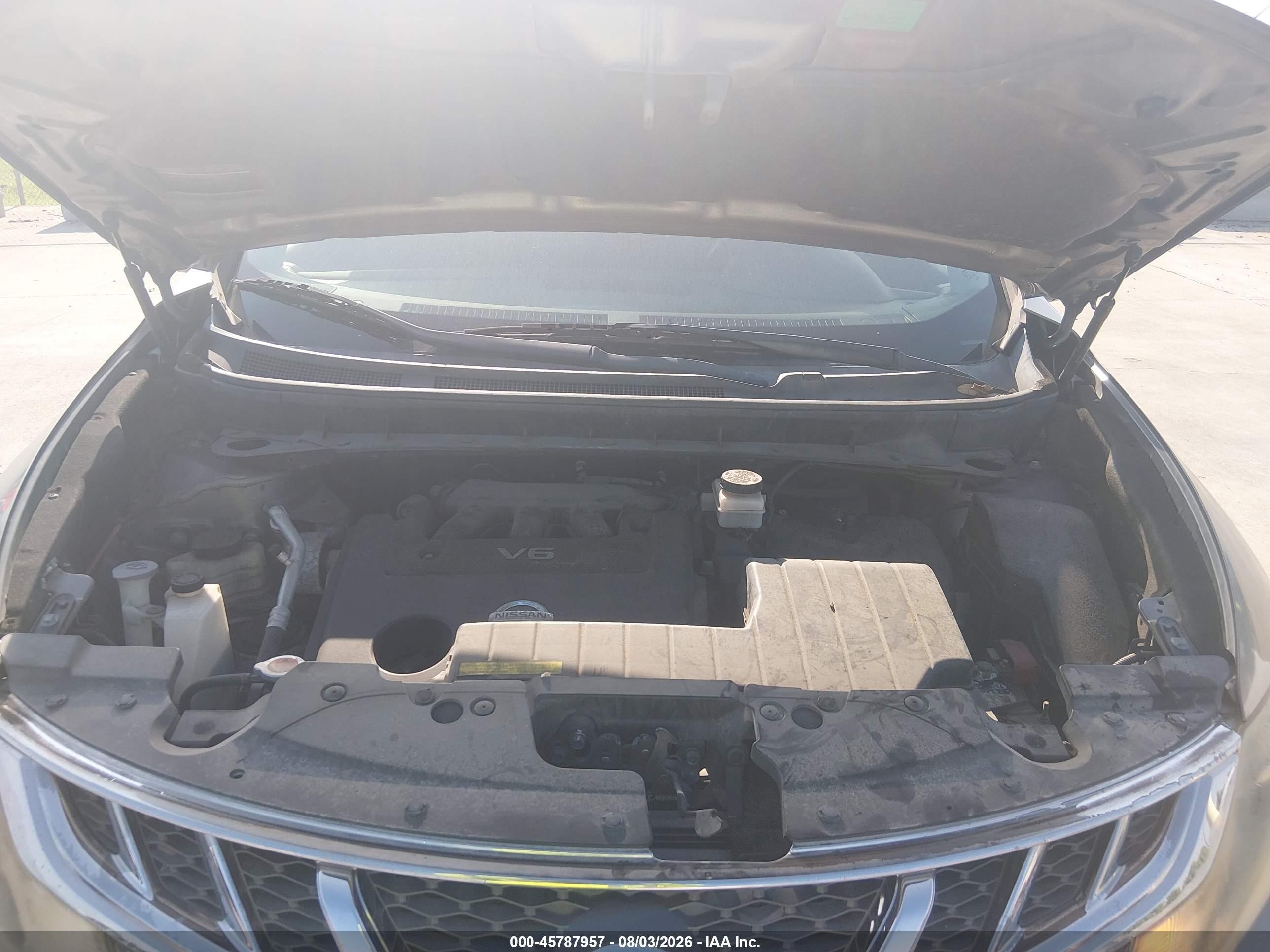 2013 Nissan Murano Sv Серый vin: JN8AZ1MW7DW311446