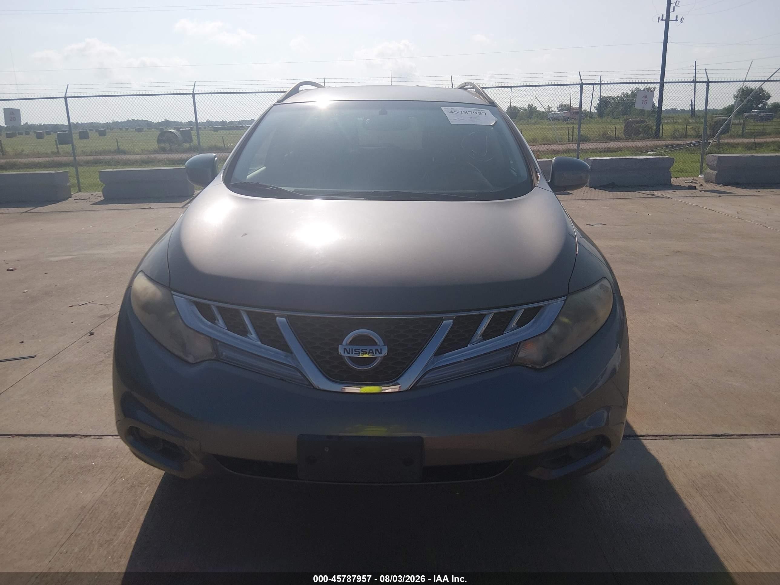 2013 Nissan Murano Sv Серый vin: JN8AZ1MW7DW311446