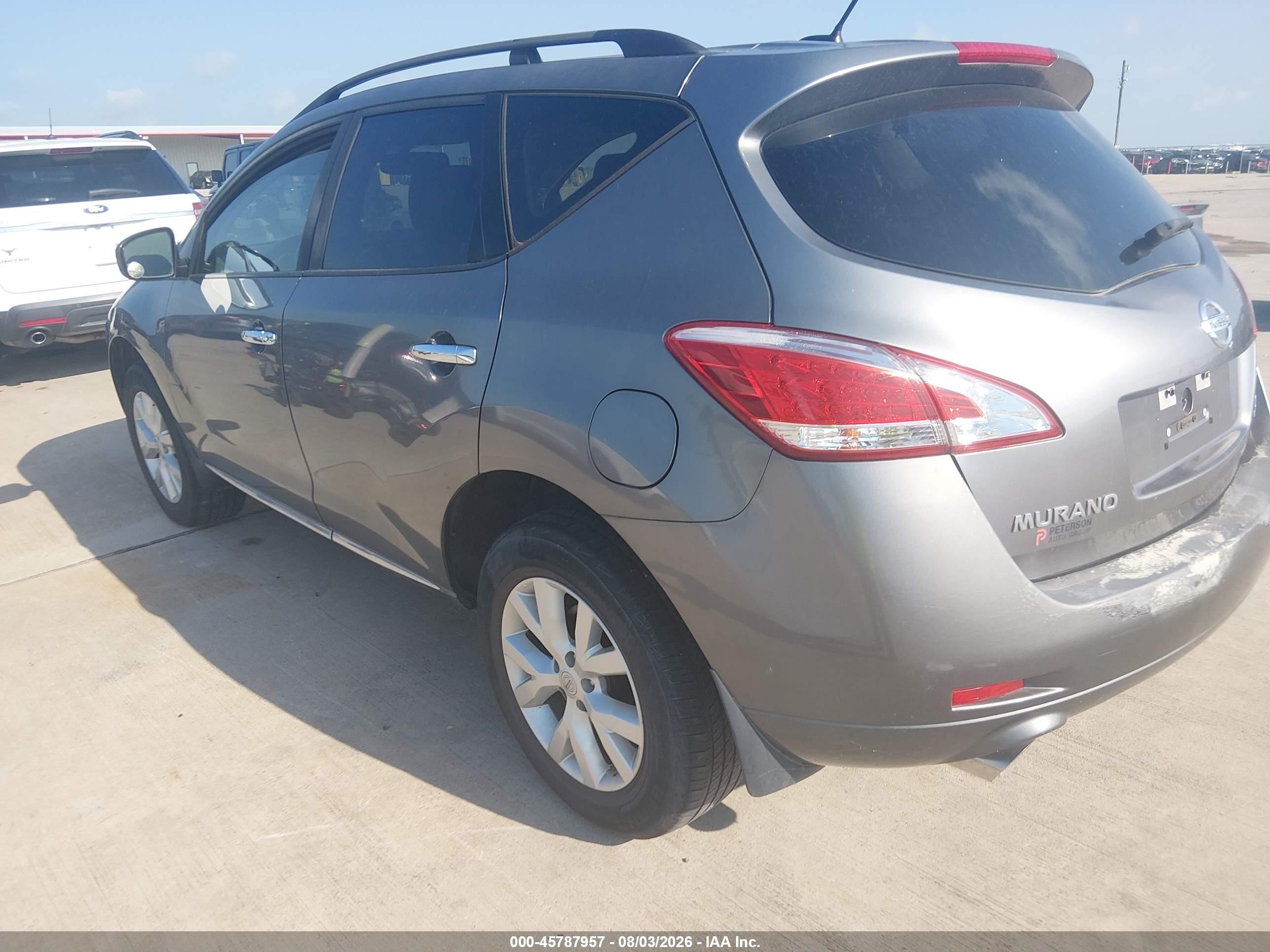 2013 Nissan Murano Sv Серый vin: JN8AZ1MW7DW311446
