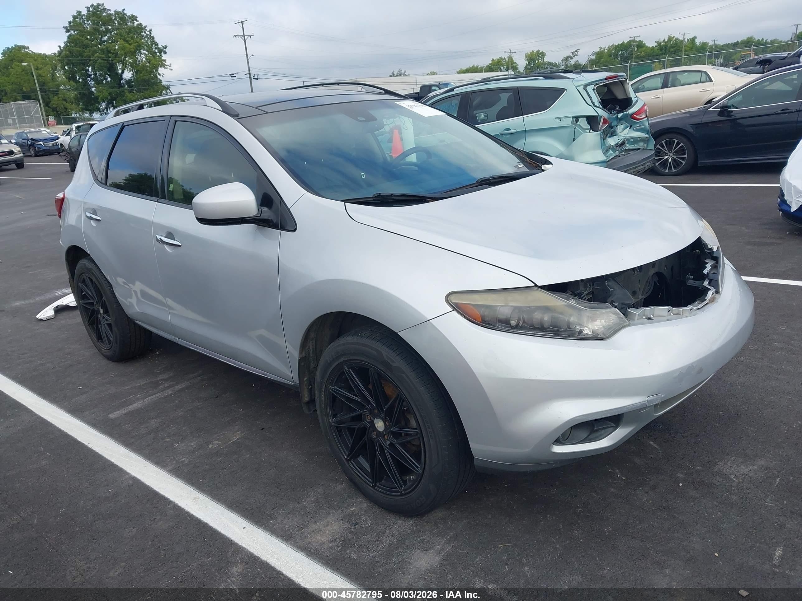 2013 Nissan Murano Le Серебряный vin: JN8AZ1MW7DW321457
