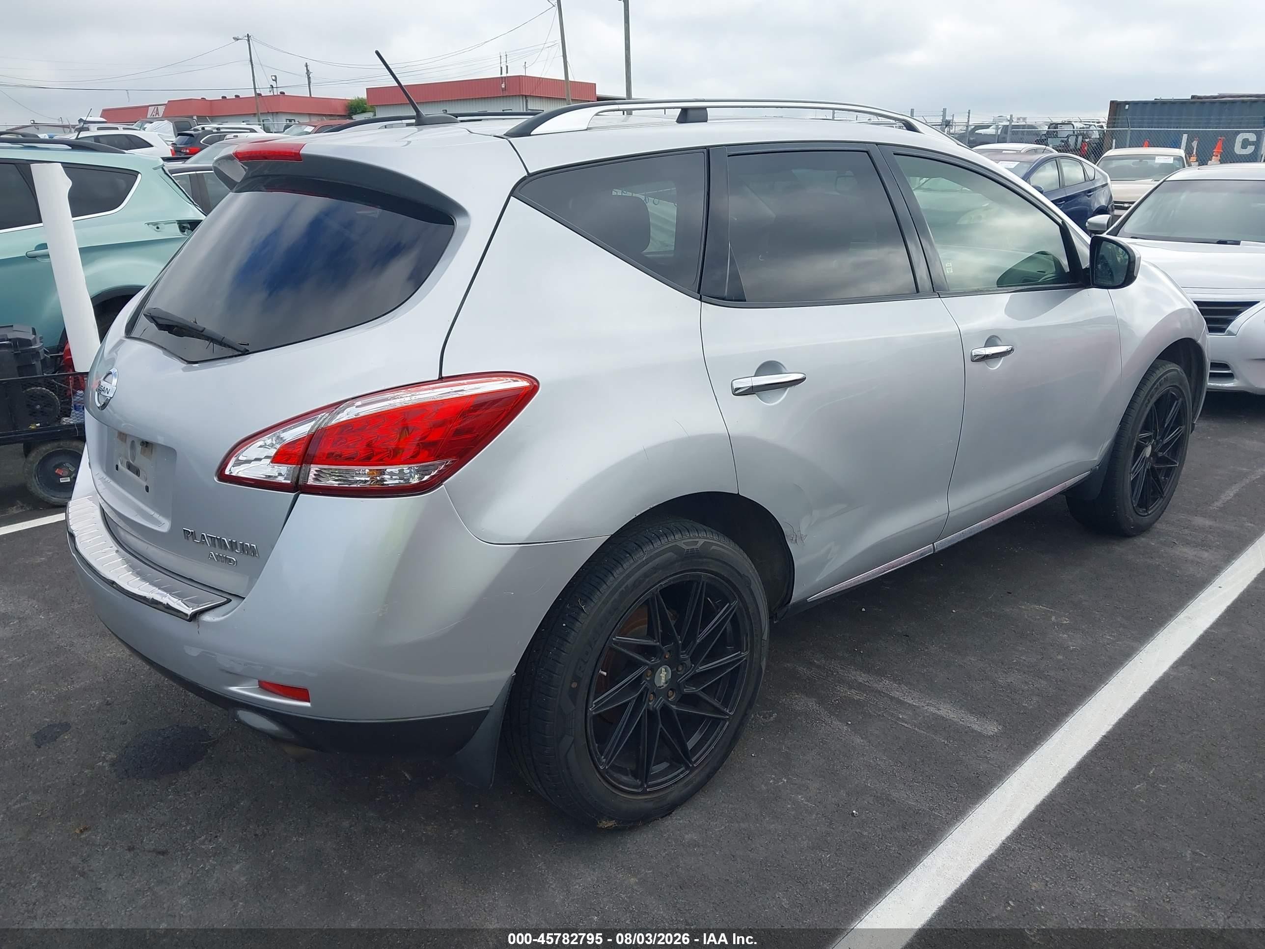 2013 Nissan Murano Le Silver vin: JN8AZ1MW7DW321457