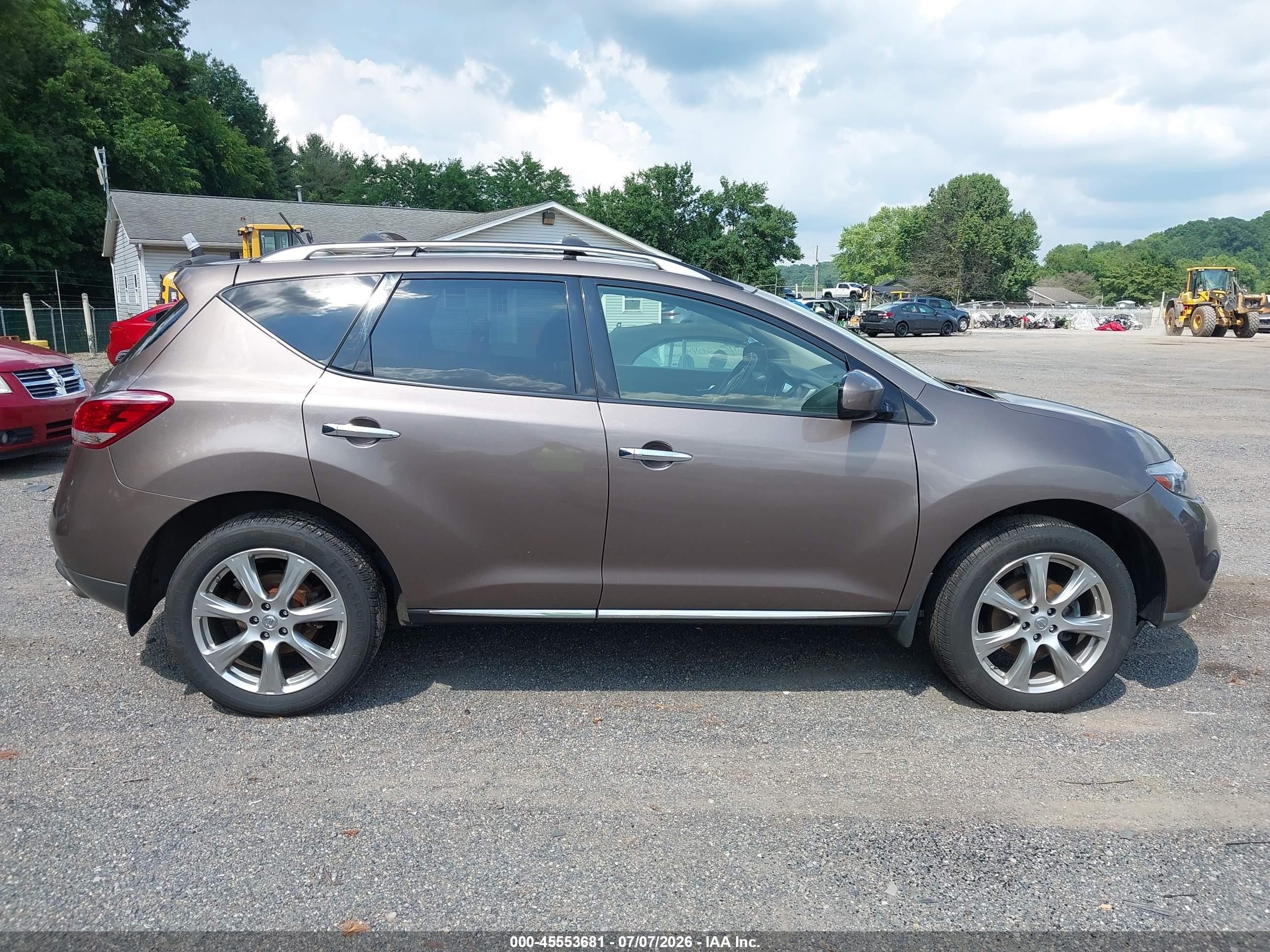 2014 Nissan Murano Le Brown vin: JN8AZ1MW7EW514077