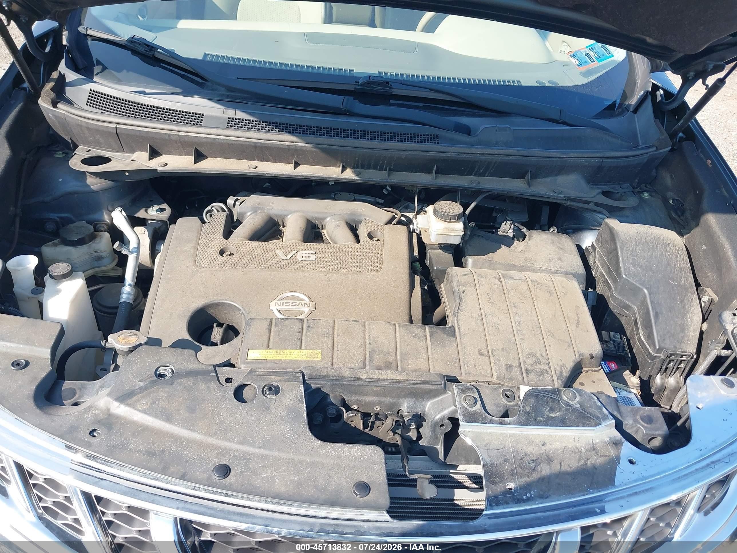 2014 Nissan Murano Sv Gray vin: JN8AZ1MW7EW519070