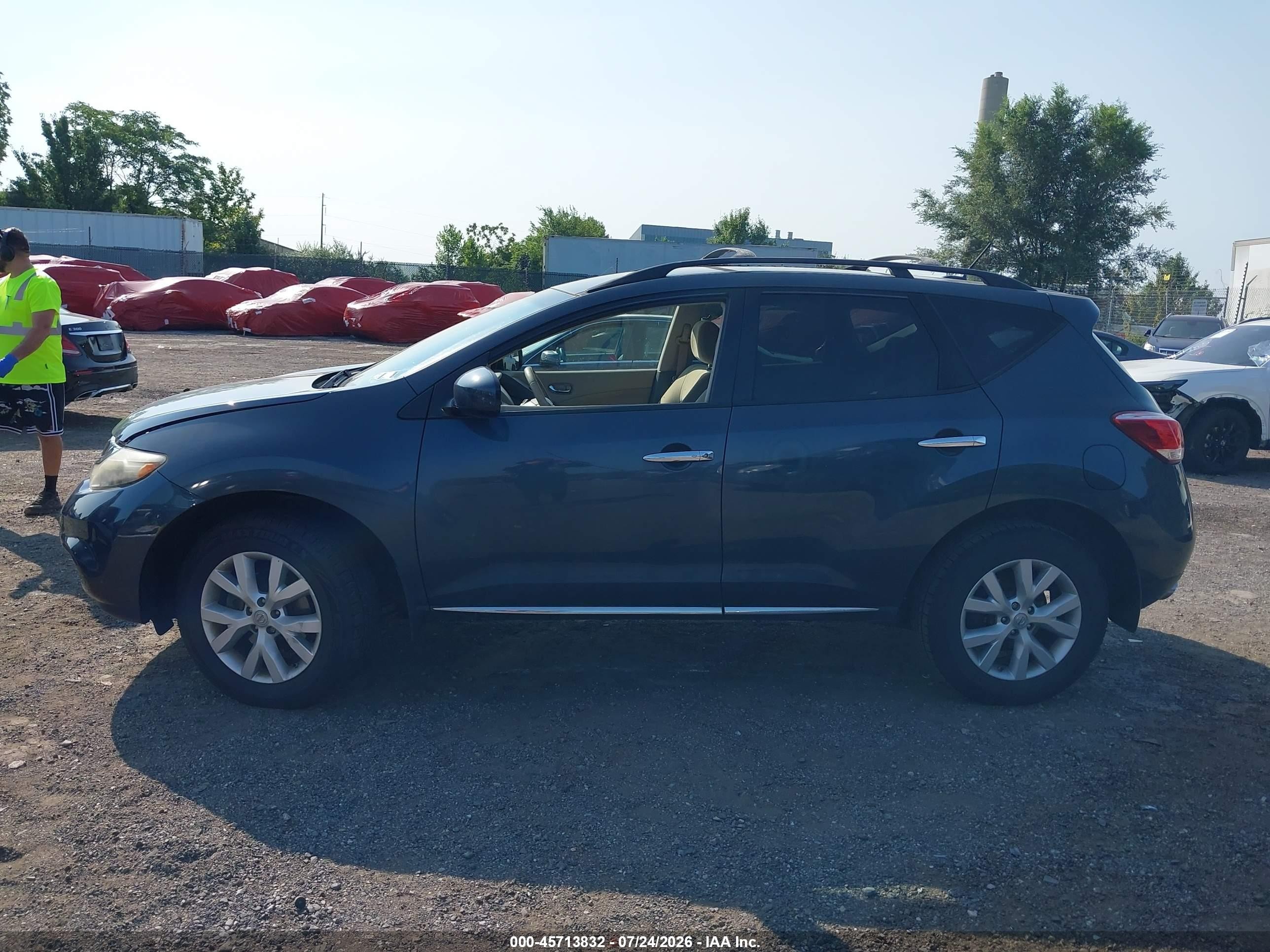 2014 Nissan Murano Sv Gray vin: JN8AZ1MW7EW519070