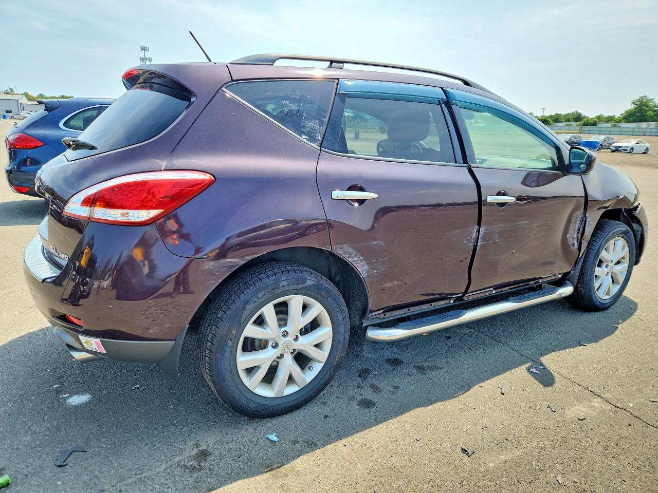 2014 Nissan Murano Sl Темно-бордовый vin: JN8AZ1MW7EW521403