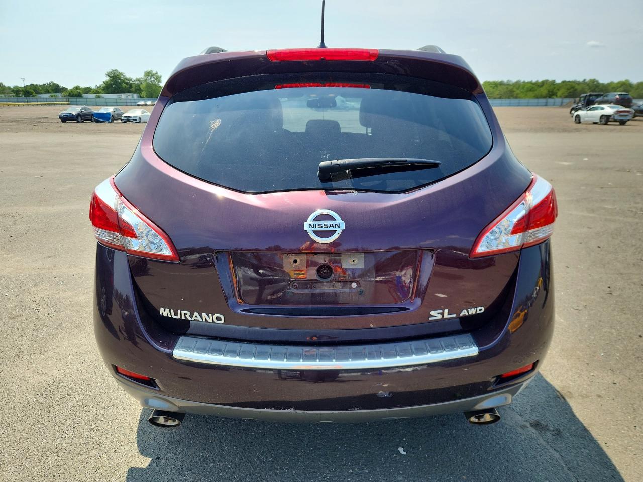 2014 Nissan Murano Sl Темно-бордовый vin: JN8AZ1MW7EW521403