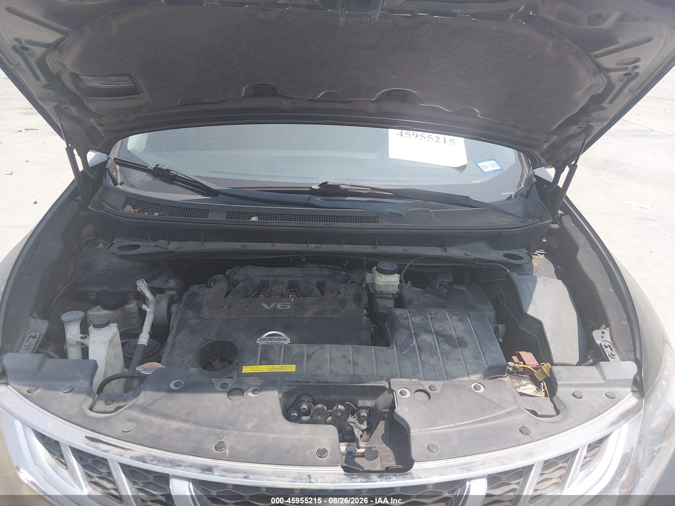 2011 Nissan Murano Sv Черный vin: JN8AZ1MW8BW154331