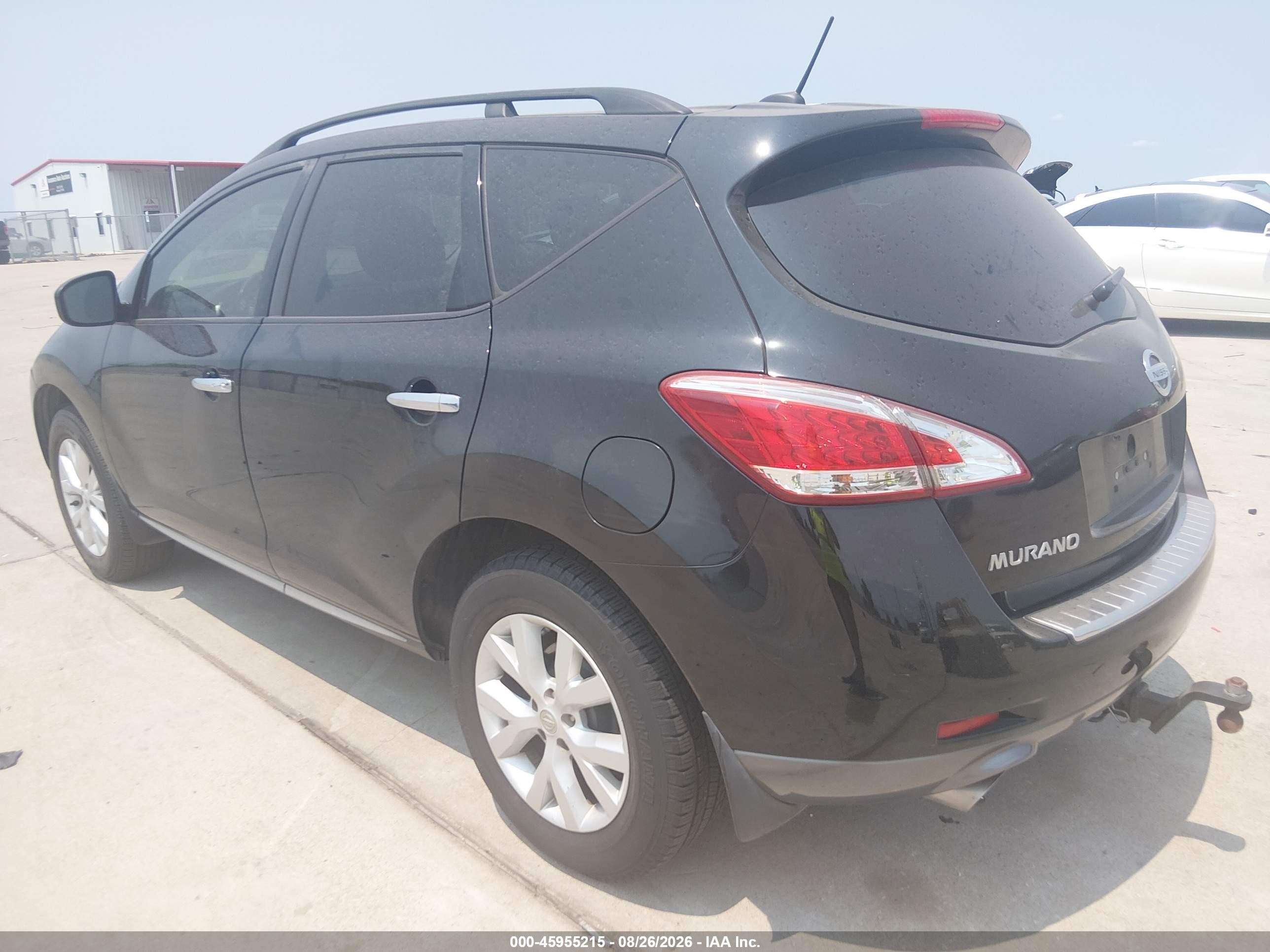 2011 Nissan Murano Sv Черный vin: JN8AZ1MW8BW154331