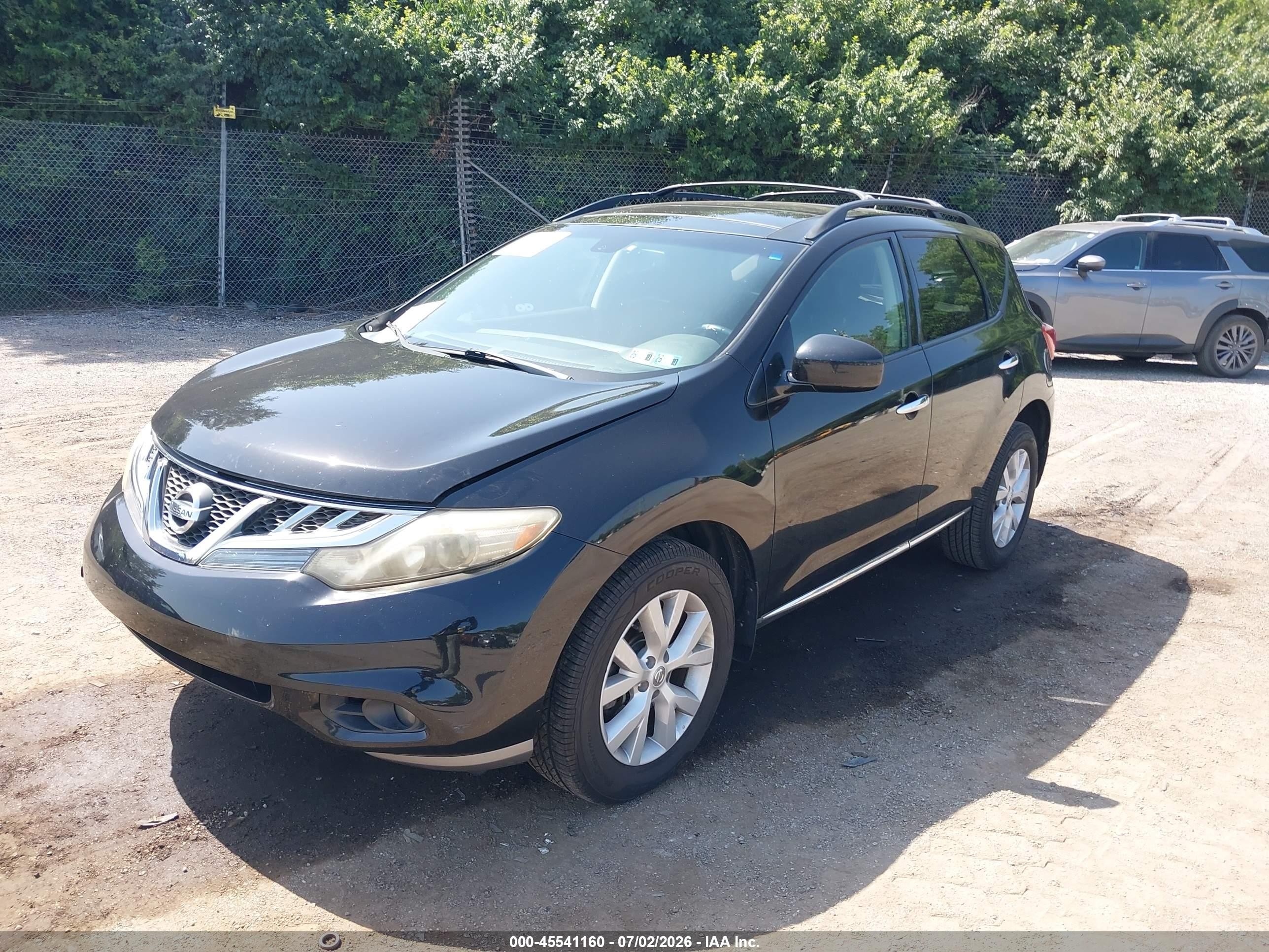 2011 Nissan Murano Sl Black vin: JN8AZ1MW8BW185451