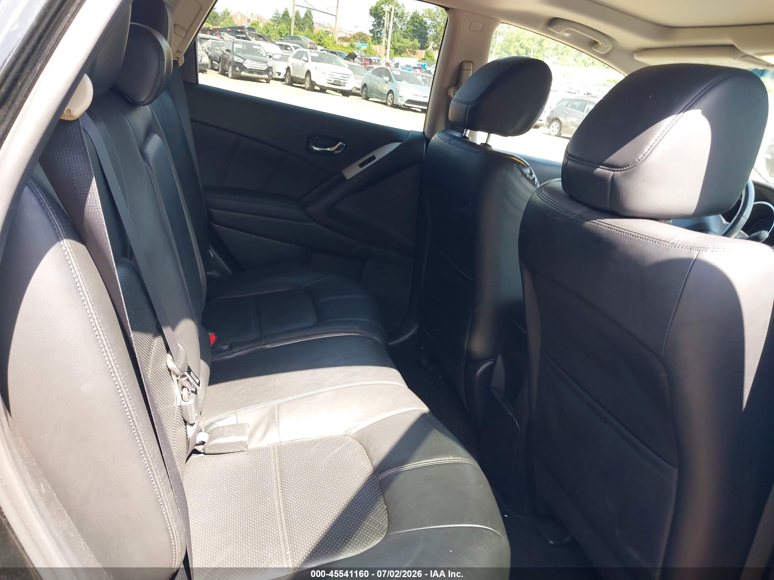 2011 Nissan Murano Sl Black vin: JN8AZ1MW8BW185451