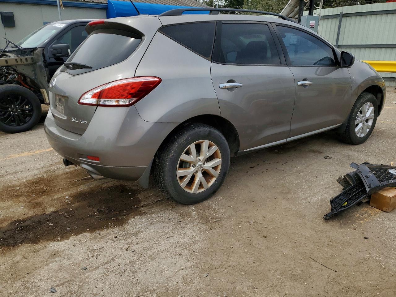 2012 Nissan Murano Gray vin: JN8AZ1MW8CW221818