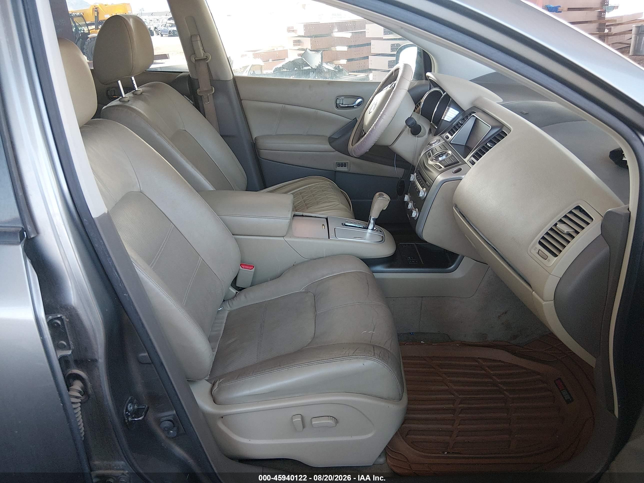 2013 Nissan Murano Sl Gray vin: JN8AZ1MW8DW306000