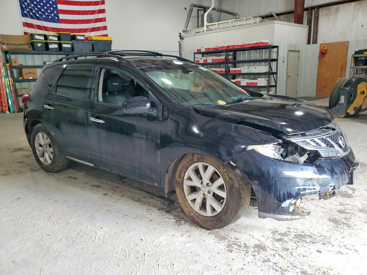2013 Nissan Murano S Black vin: JN8AZ1MW8DW306725