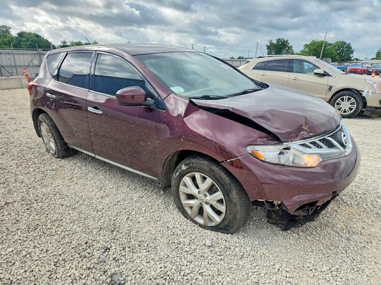 2014 Nissan Murano S Темно-бордовый vin: JN8AZ1MW8EW508692