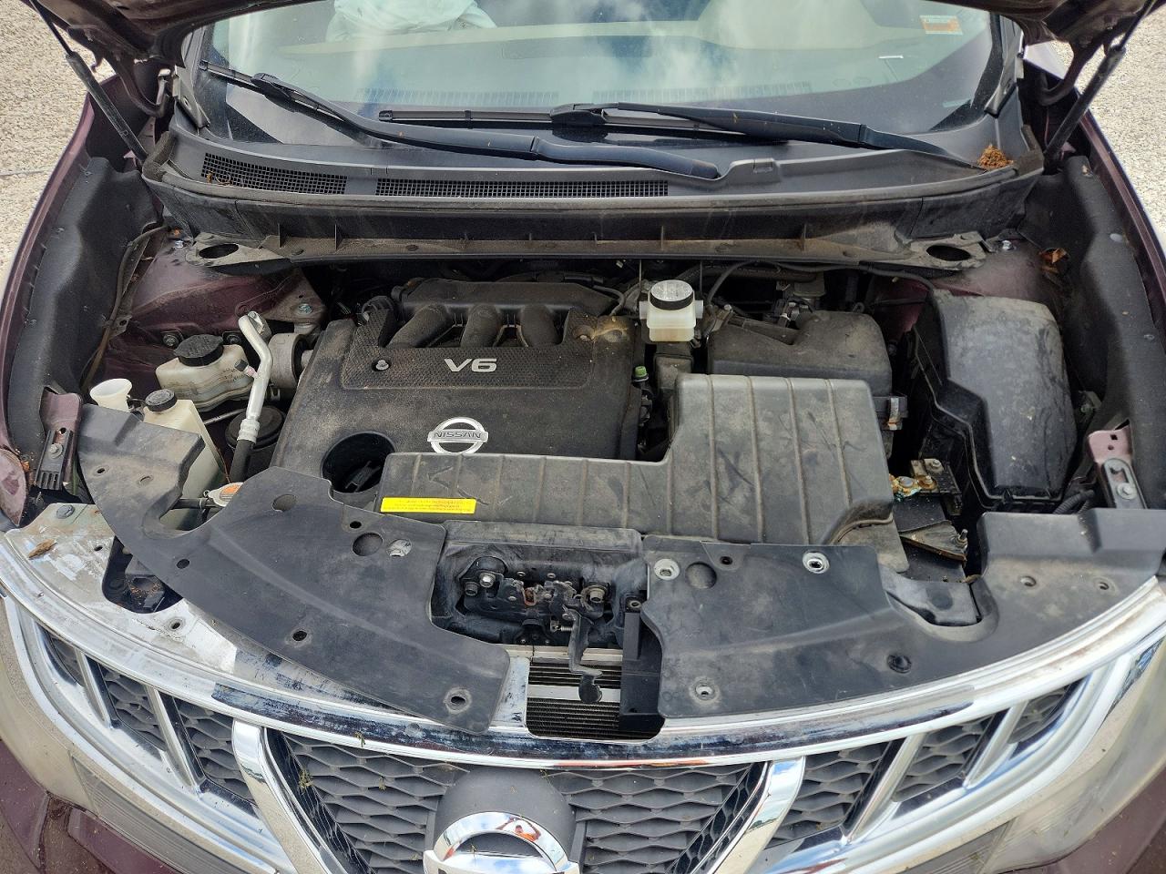 2014 Nissan Murano S Темно-бордовый vin: JN8AZ1MW8EW508692