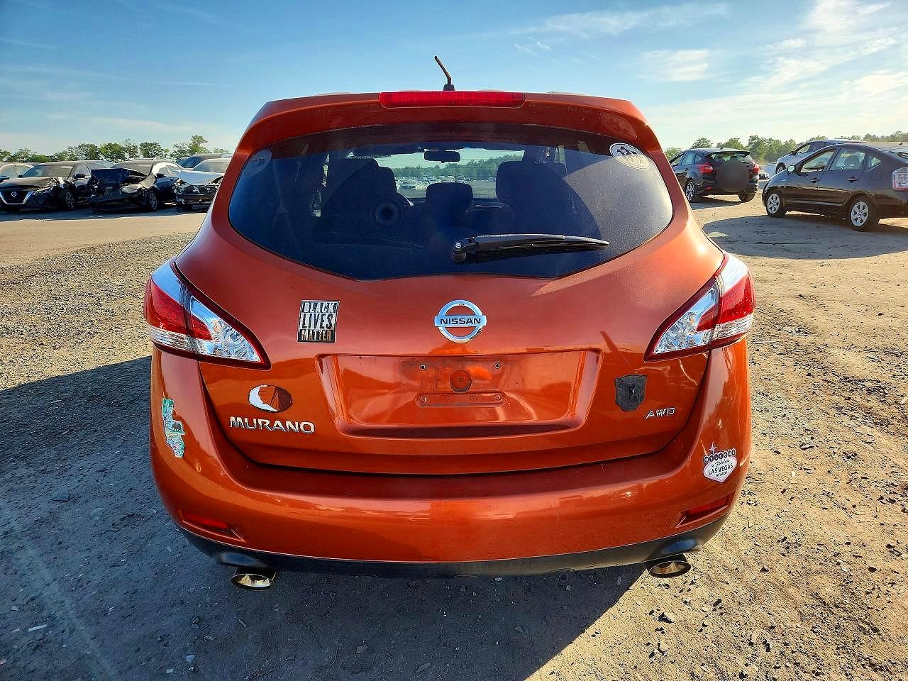 2014 Nissan Murano S Orange vin: JN8AZ1MW8EW515514