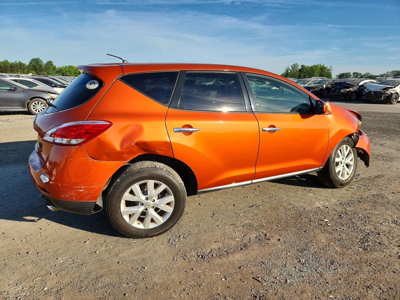 2014 Nissan Murano S Orange vin: JN8AZ1MW8EW515514