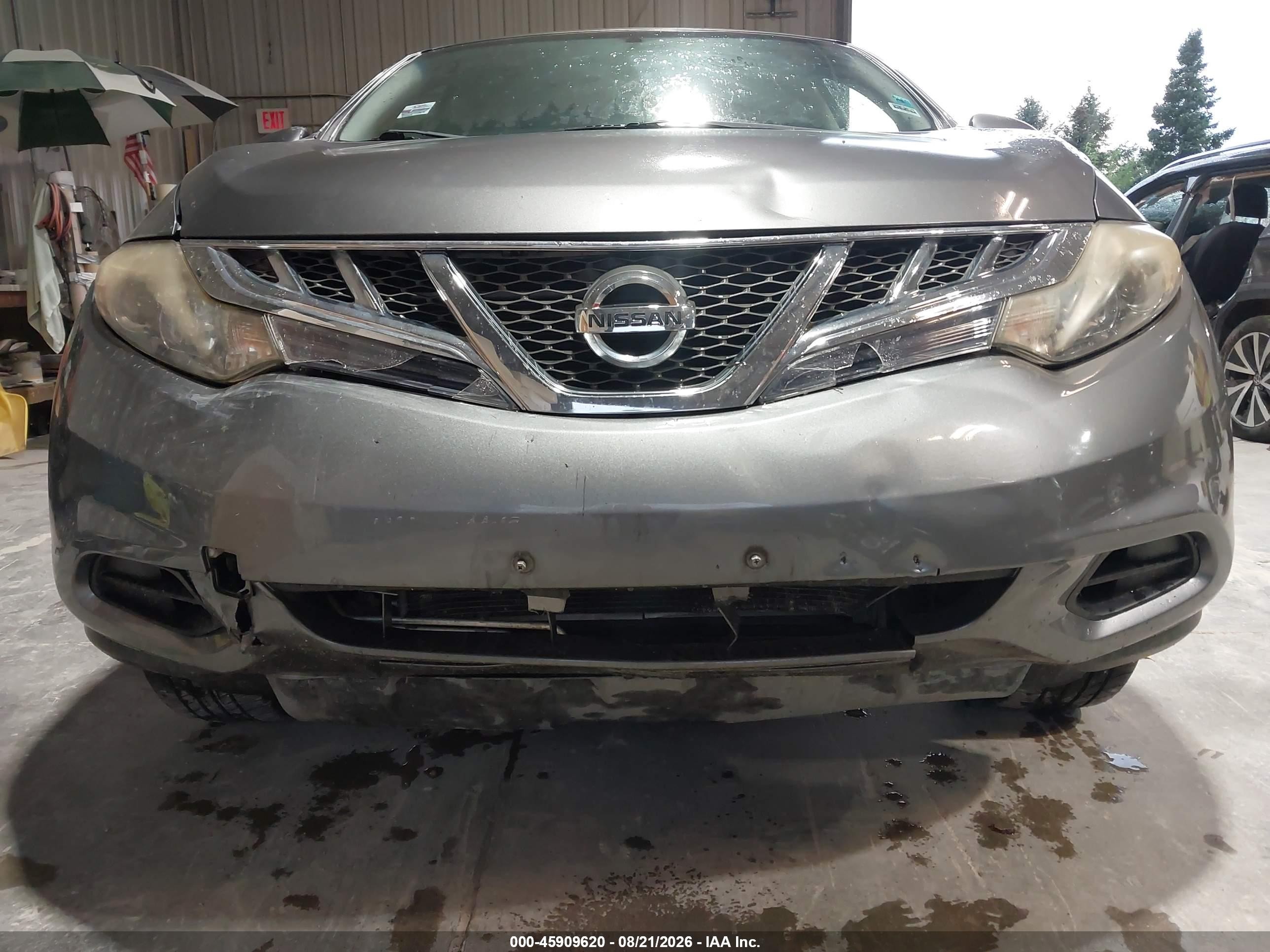 2014 Nissan Murano S Gray vin: JN8AZ1MW8EW519997