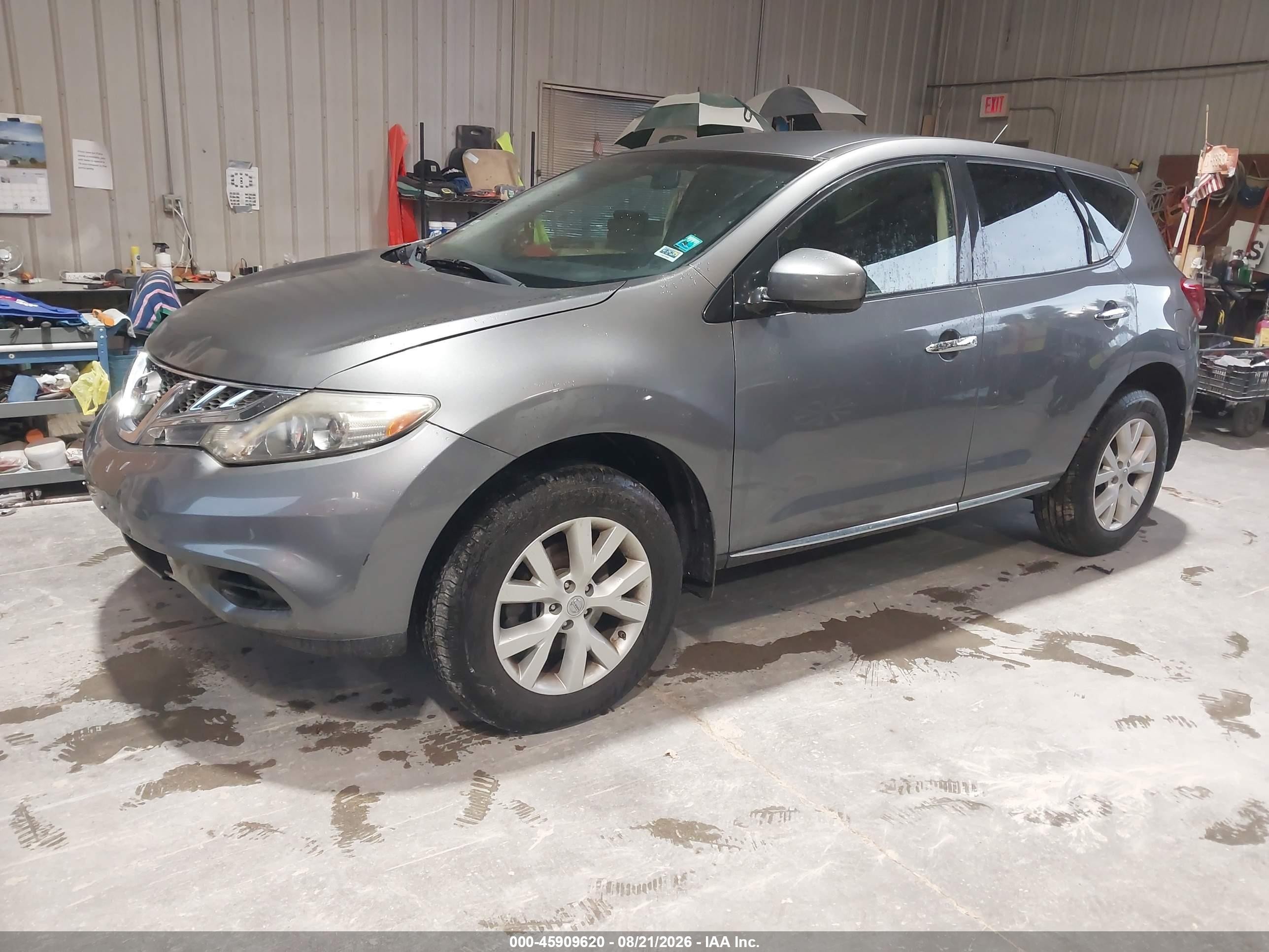 2014 Nissan Murano S Gray vin: JN8AZ1MW8EW519997