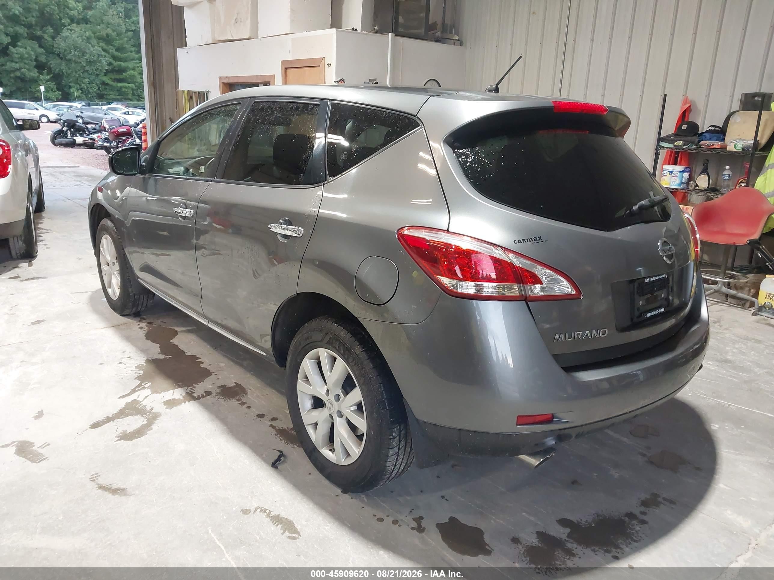 2014 Nissan Murano S Gray vin: JN8AZ1MW8EW519997