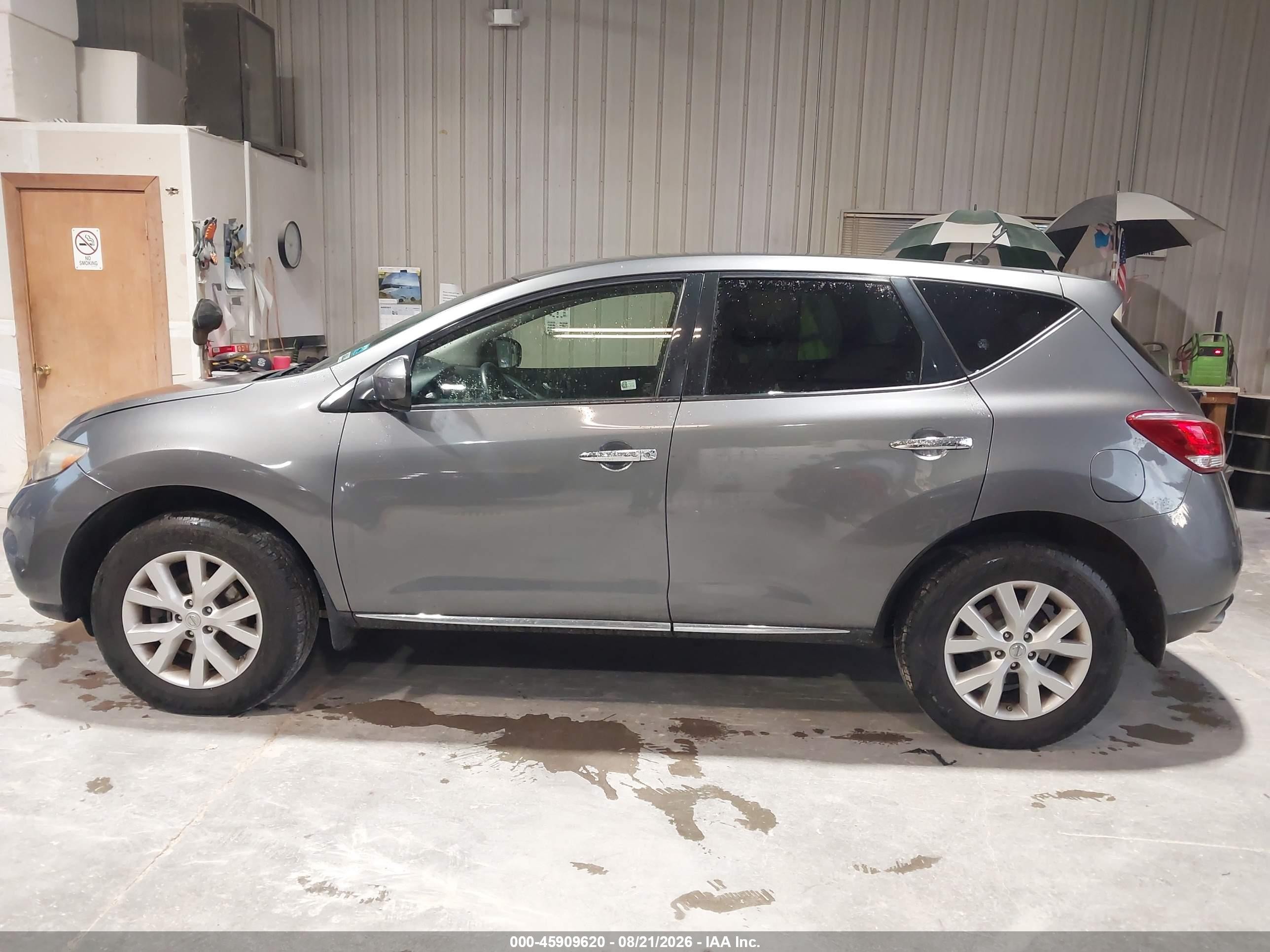 2014 Nissan Murano S Gray vin: JN8AZ1MW8EW519997