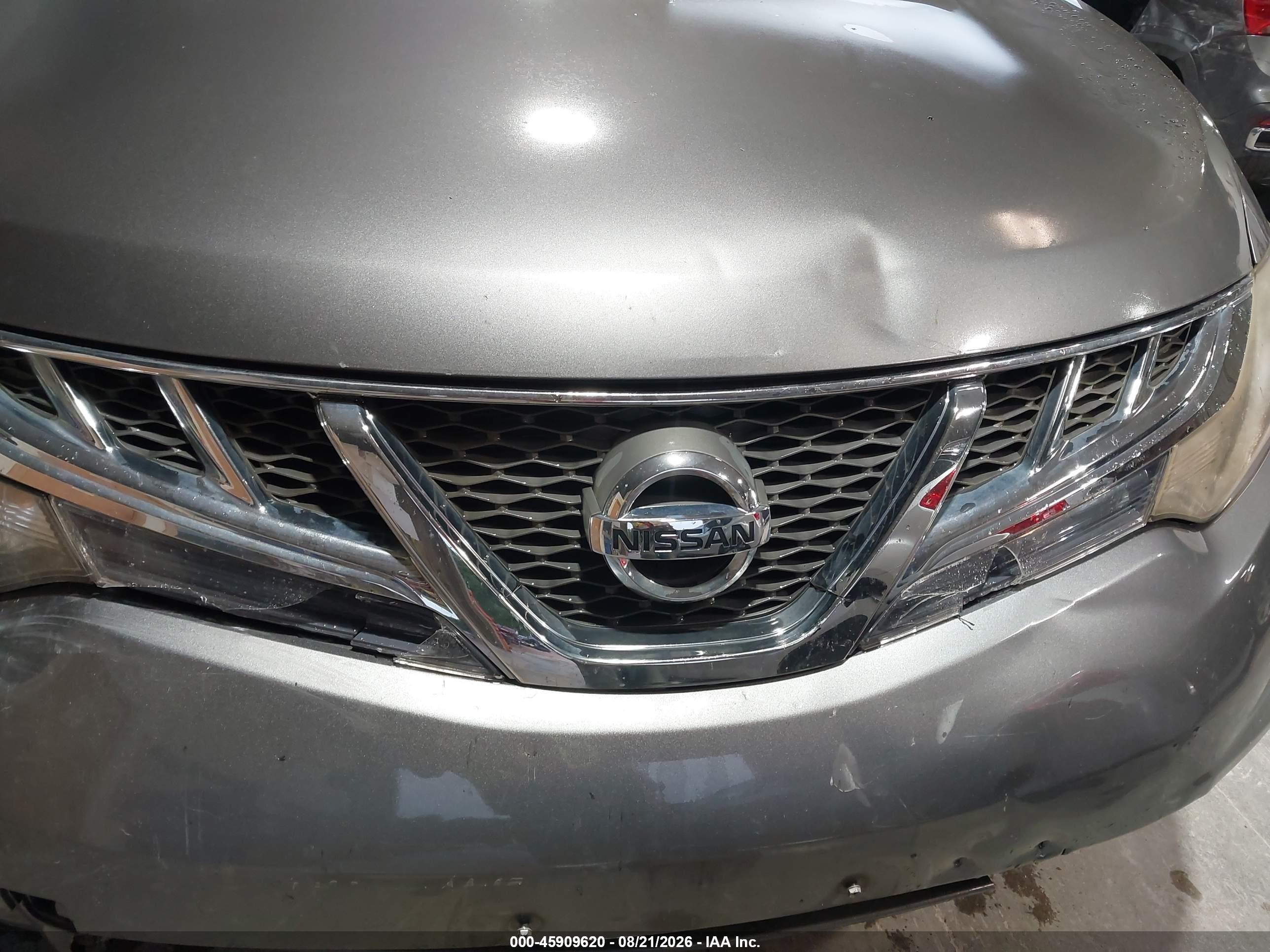 2014 Nissan Murano S Gray vin: JN8AZ1MW8EW519997