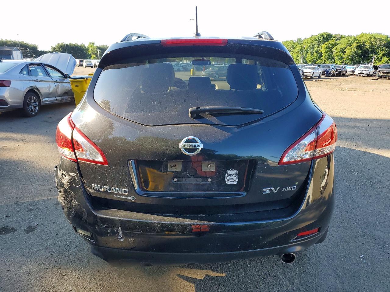 2014 Nissan Murano Sv Черный vin: JN8AZ1MW8EW530594