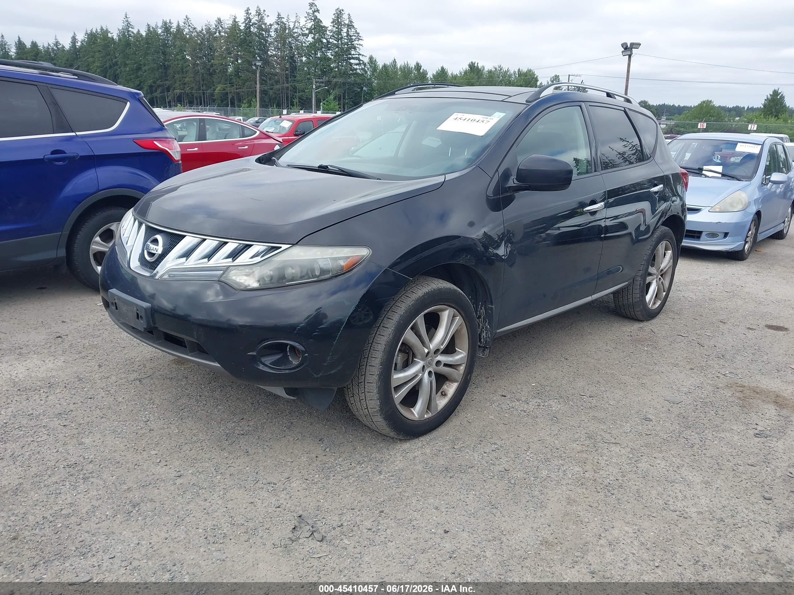 2010 Nissan Murano Le Black vin: JN8AZ1MW9AW104522
