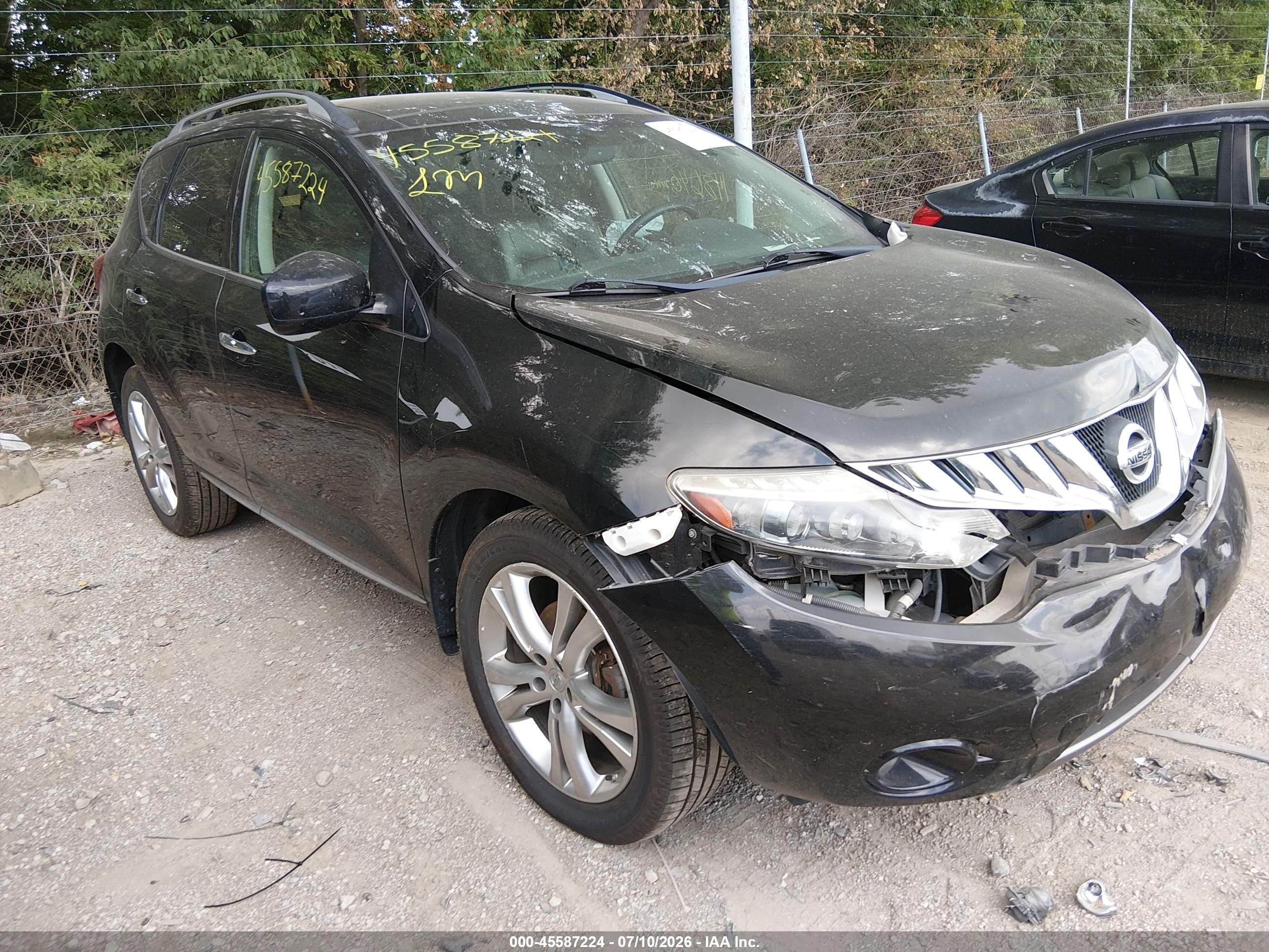 2010 Nissan Murano Le Black vin: JN8AZ1MW9AW135446