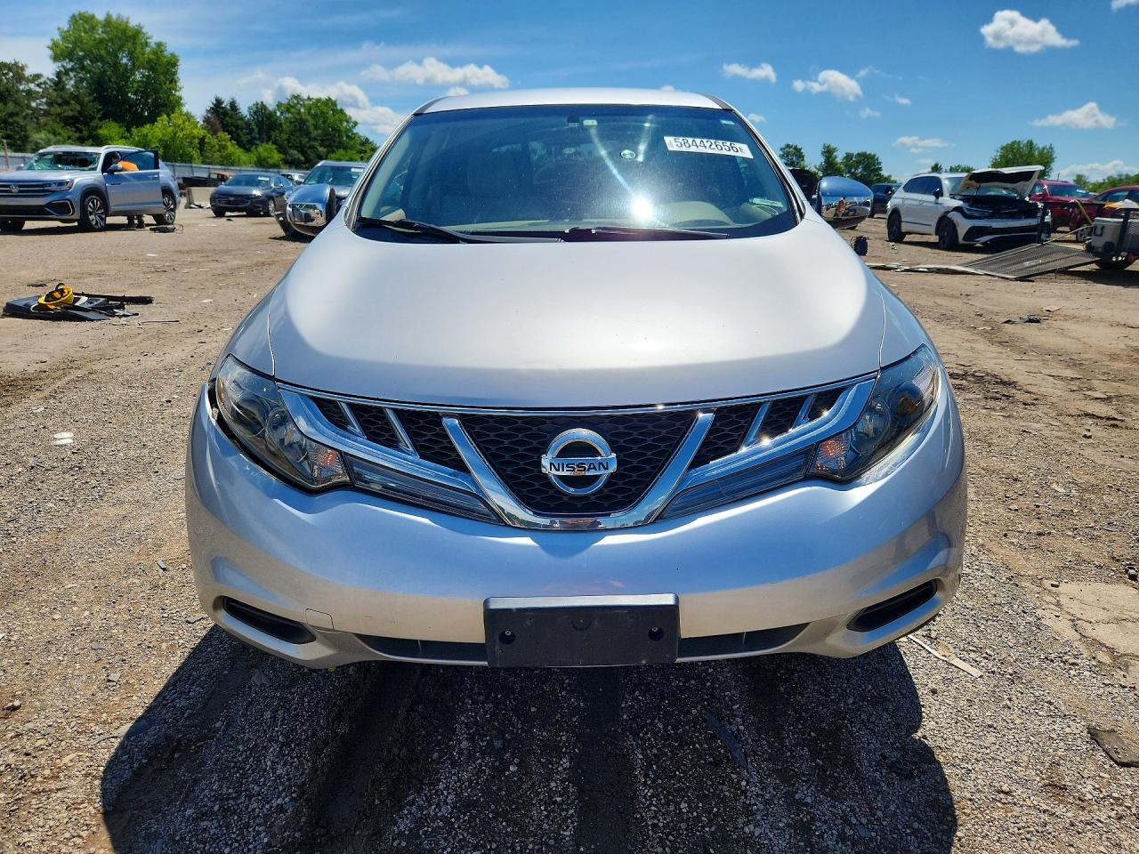 2012 Nissan Murano S Silver vin: JN8AZ1MW9CW209791