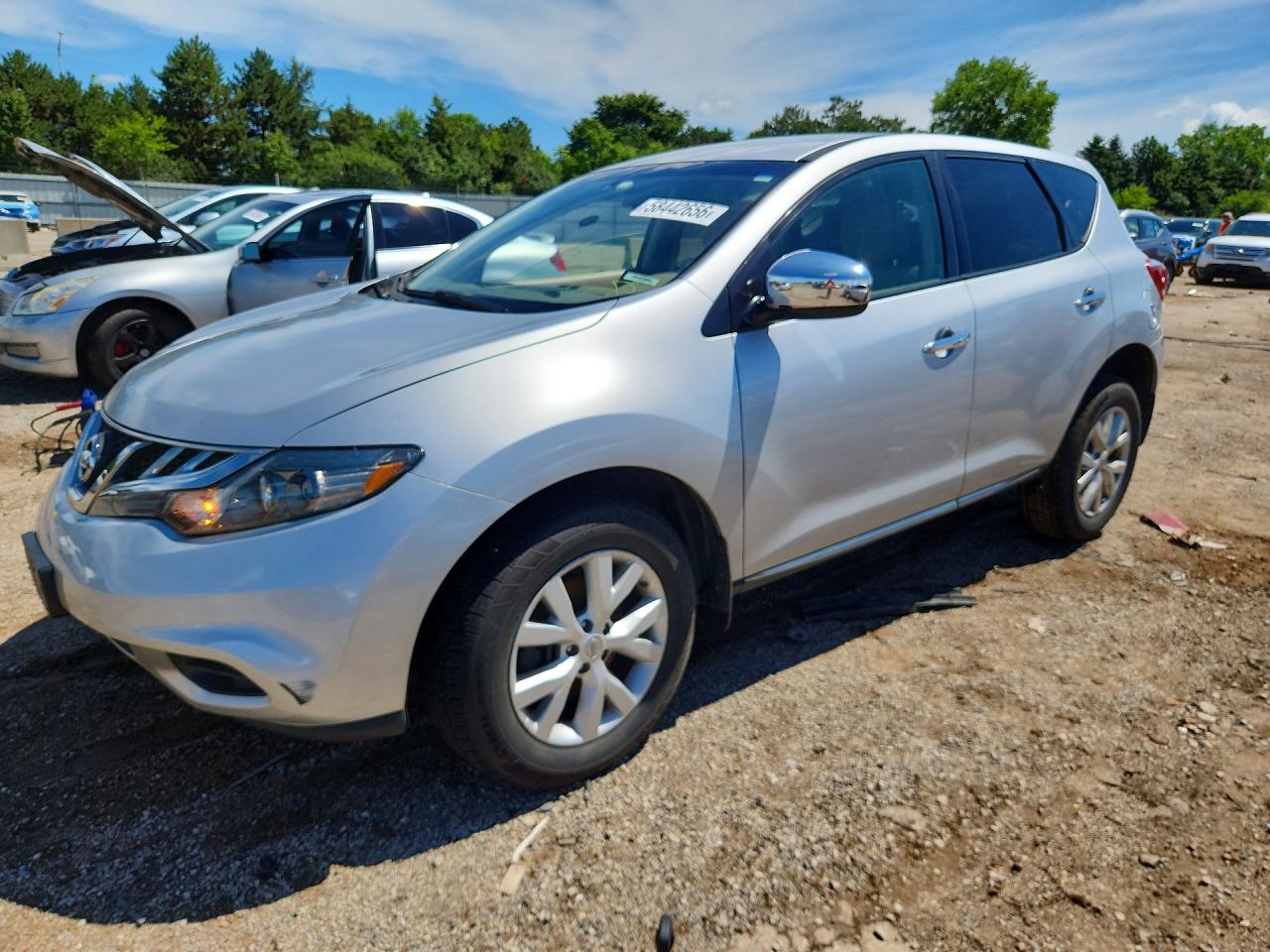 2012 Nissan Murano S Silver vin: JN8AZ1MW9CW209791