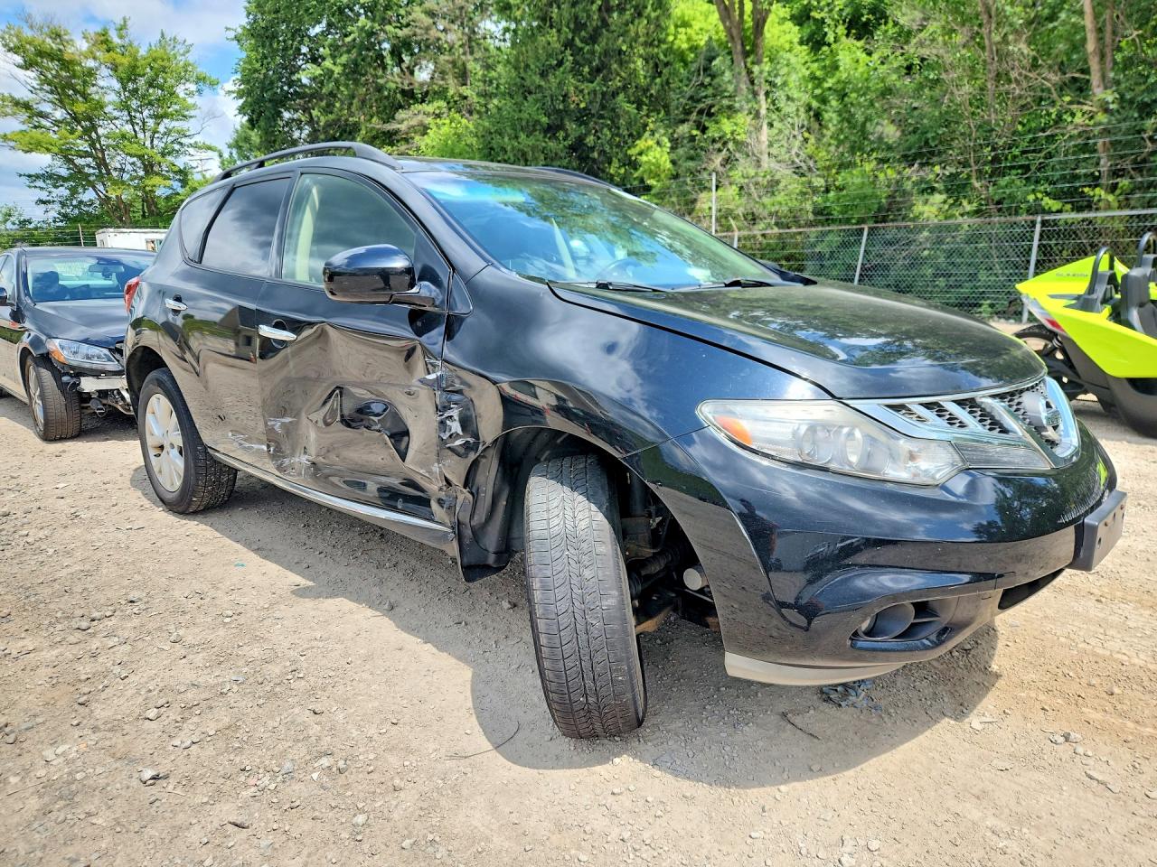 2012 Nissan Murano S Black vin: JN8AZ1MW9CW232195