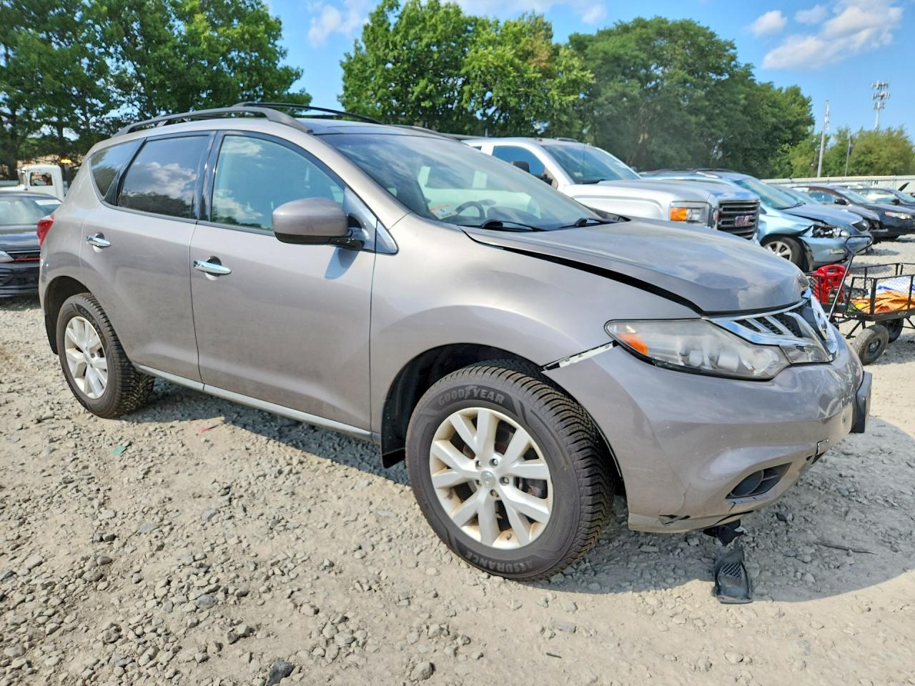 2012 Nissan Murano S Gray vin: JN8AZ1MW9CW232729