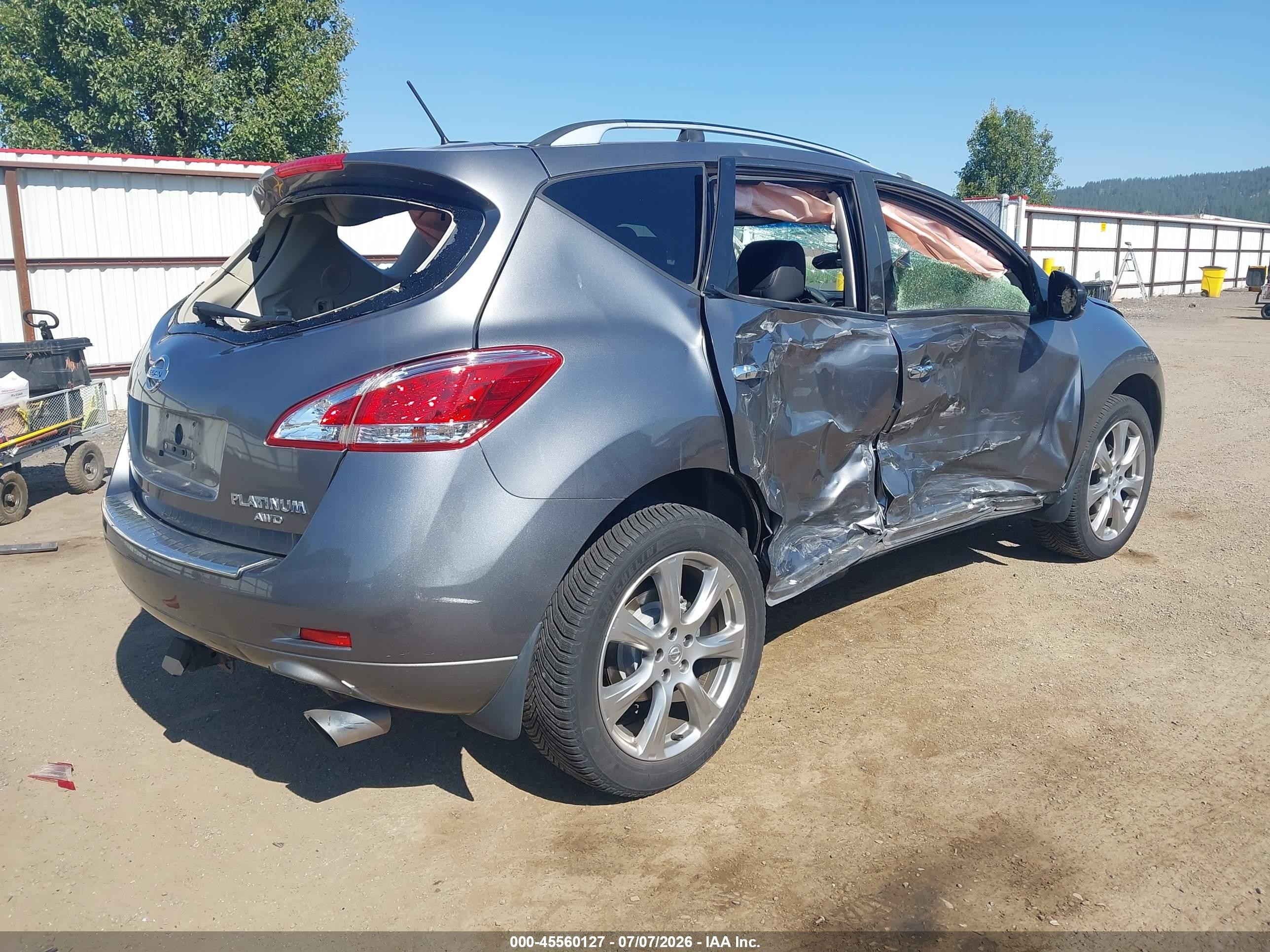 2013 Nissan Murano Le Gray vin: JN8AZ1MW9DW303252