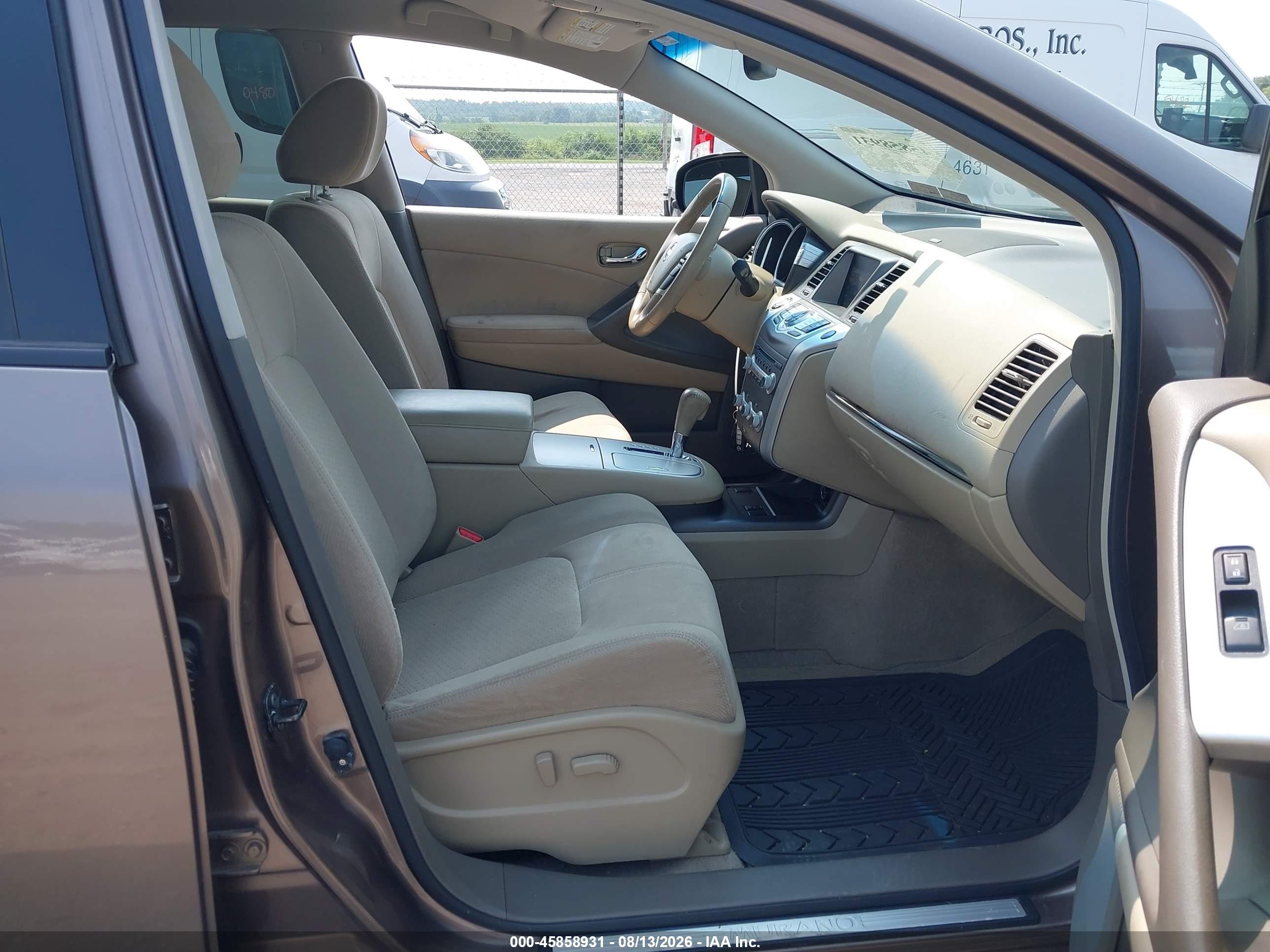 2013 Nissan Murano Sv Brown vin: JN8AZ1MW9DW309827