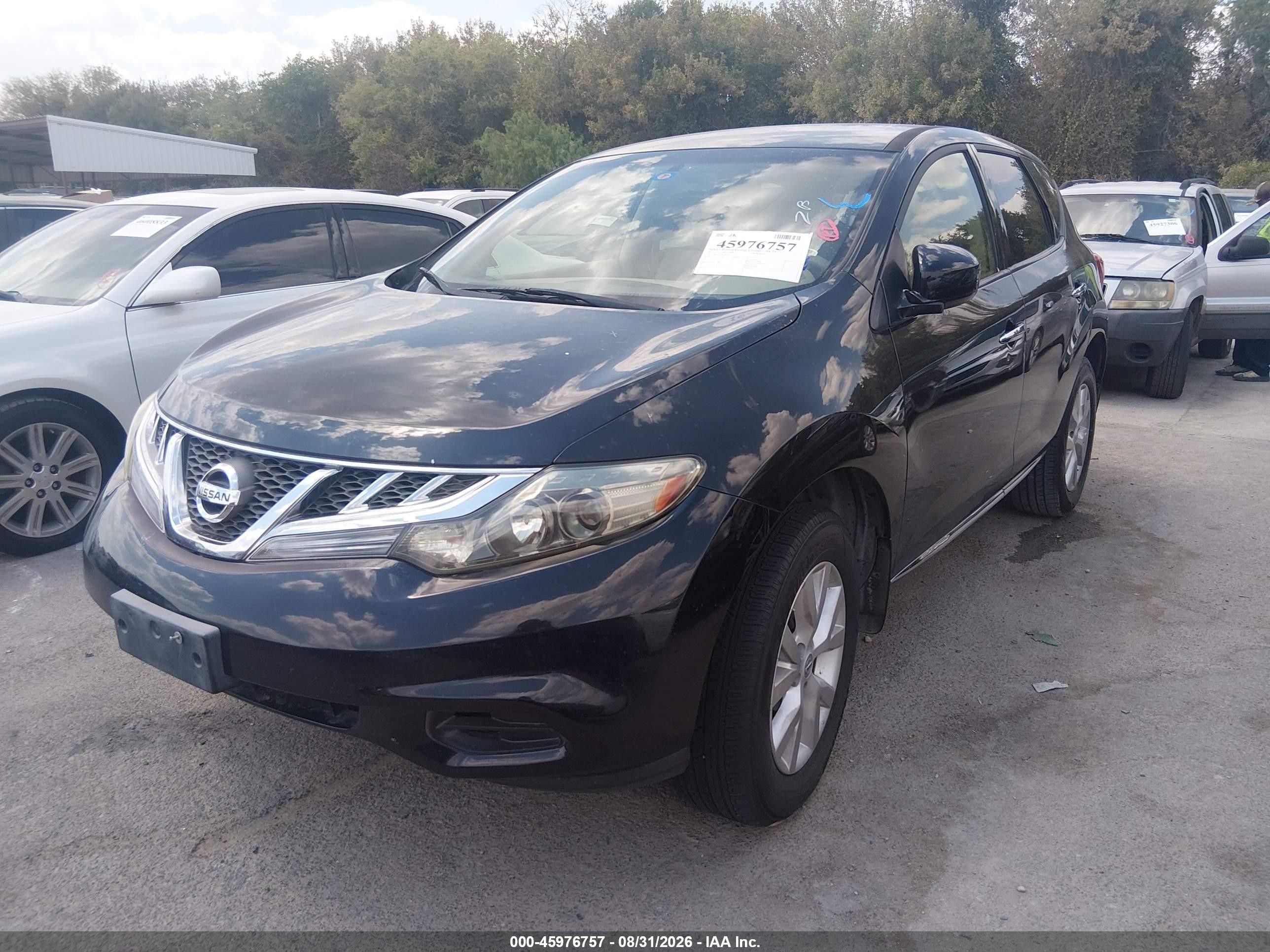 2013 Nissan Murano S Black vin: JN8AZ1MW9DW315725
