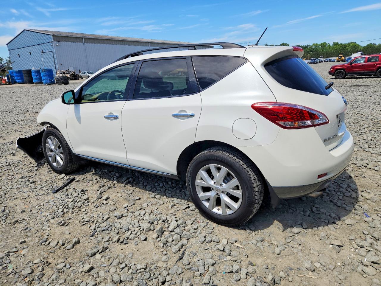 2014 Nissan Murano Sl White vin: JN8AZ1MW9EW512122