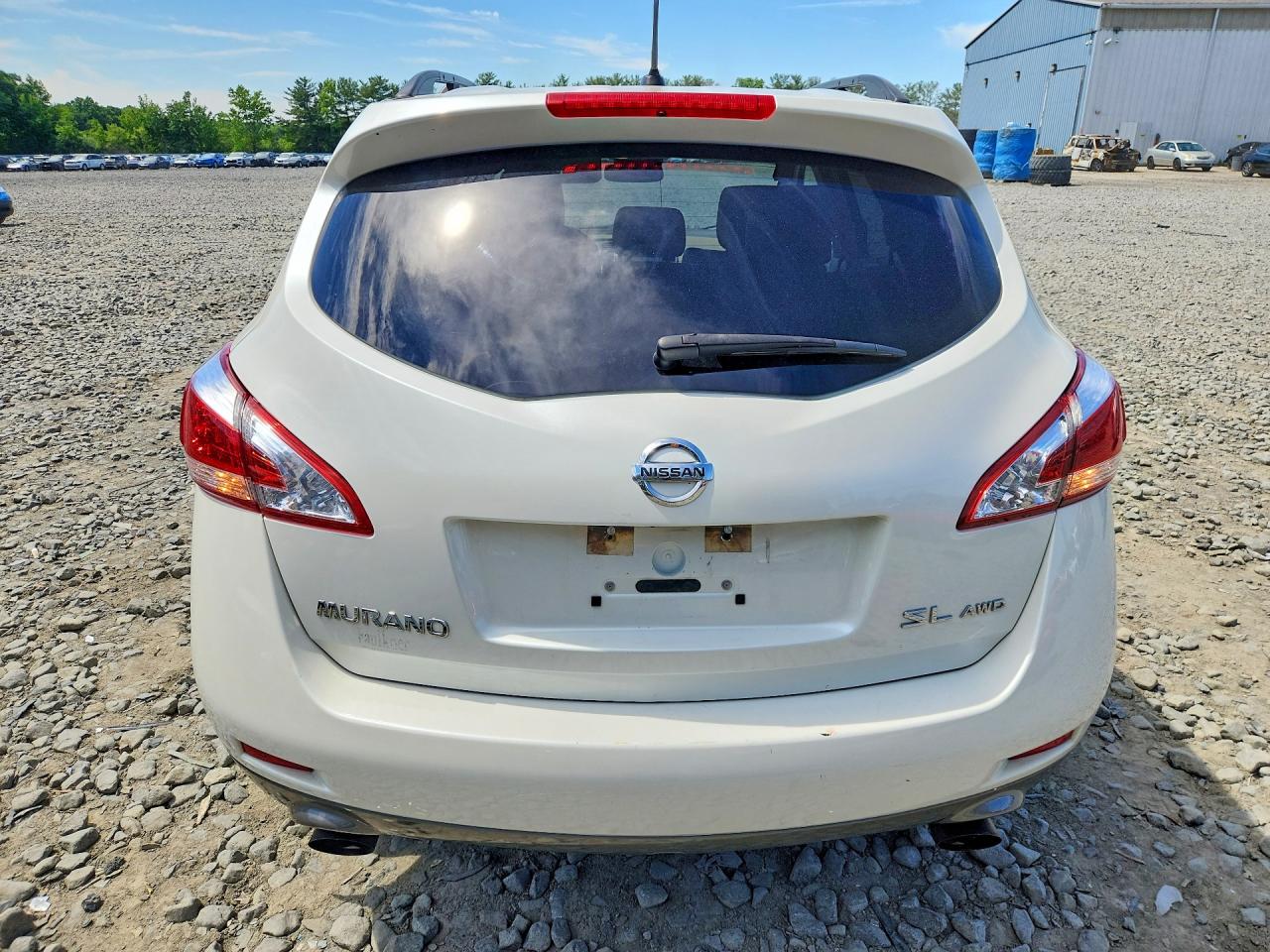 2014 Nissan Murano Sl White vin: JN8AZ1MW9EW512122
