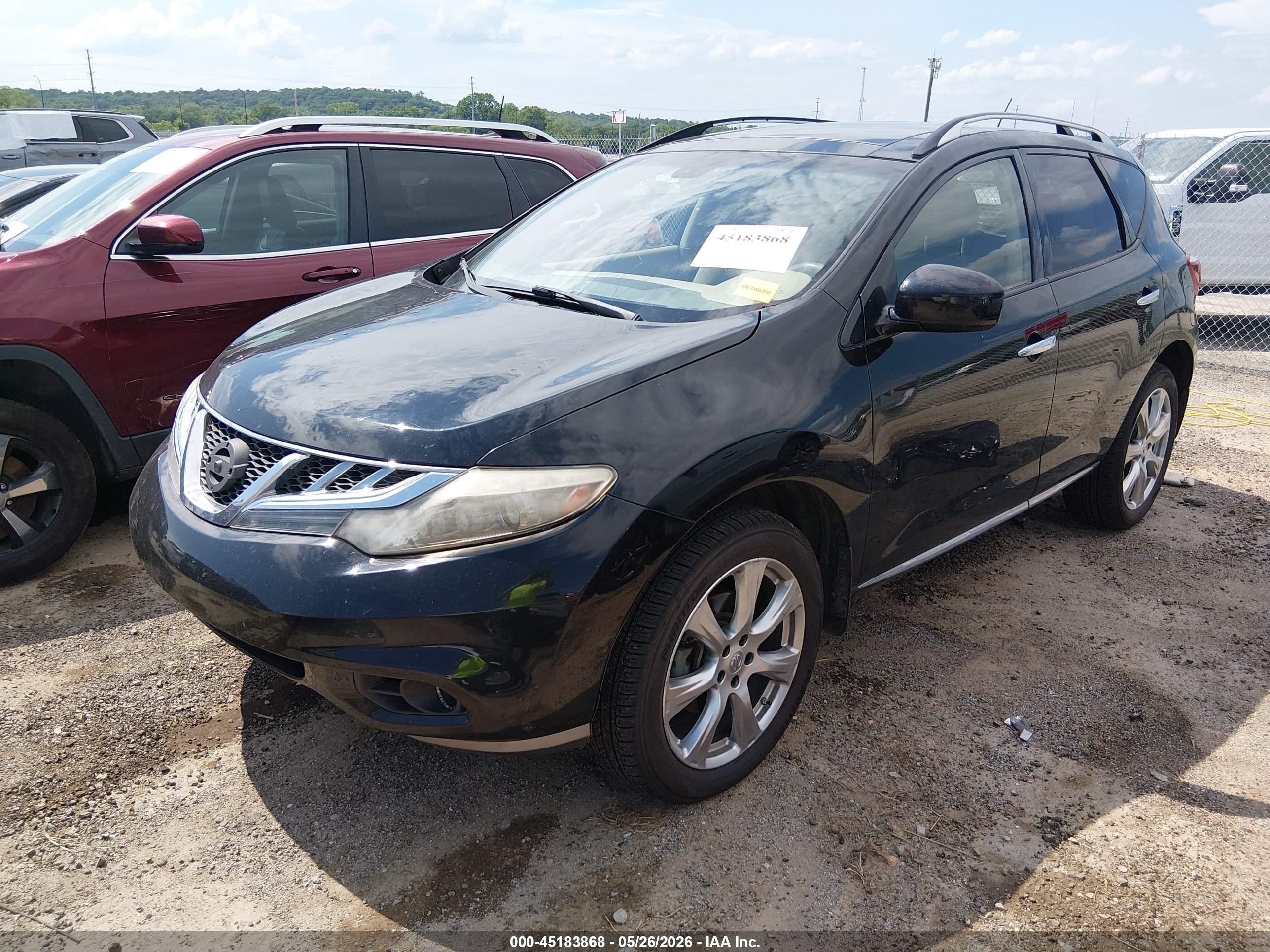 2014 Nissan Murano Le Черный vin: JN8AZ1MW9EW517384