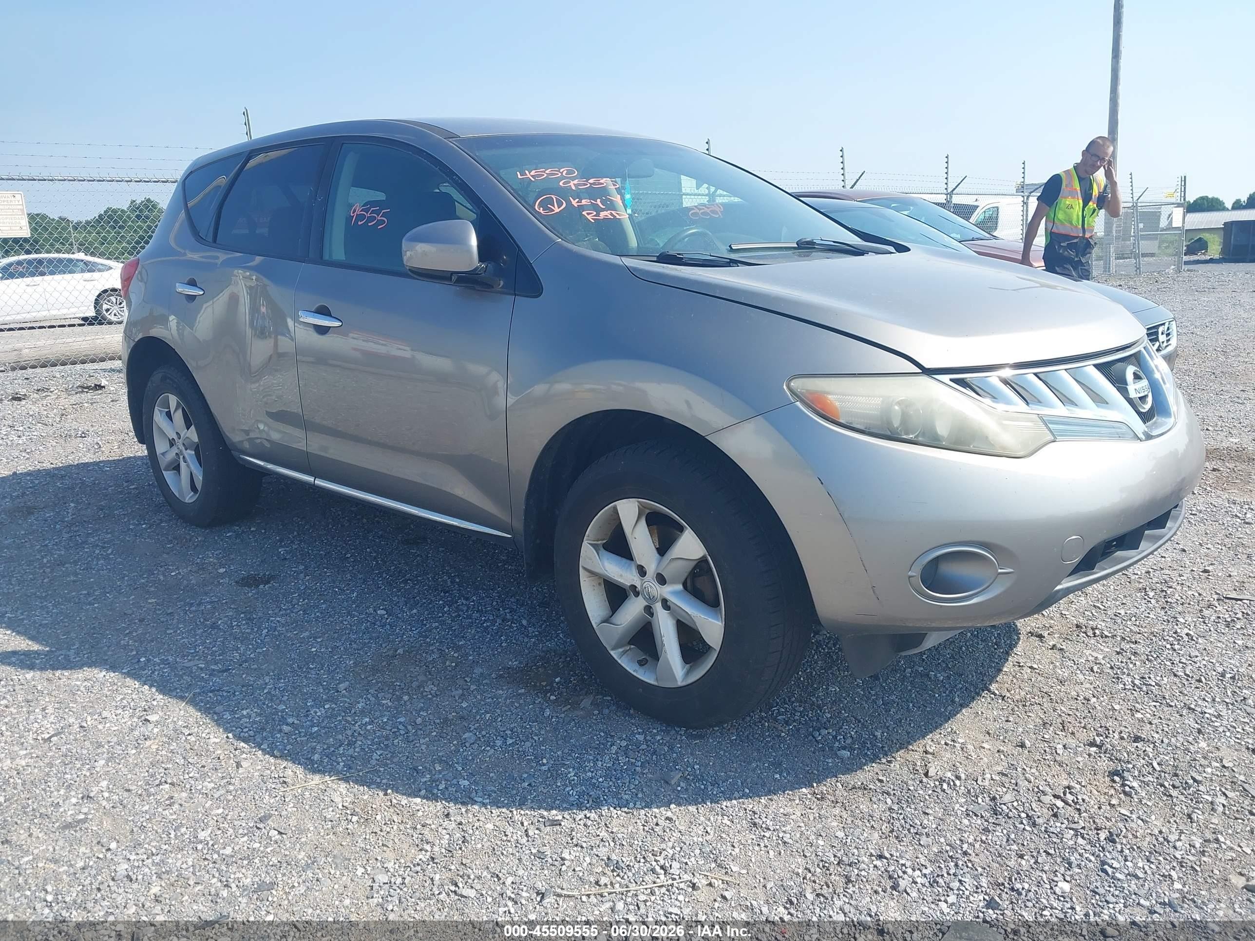 2010 Nissan Murano S Gray vin: JN8AZ1MWXAW112063
