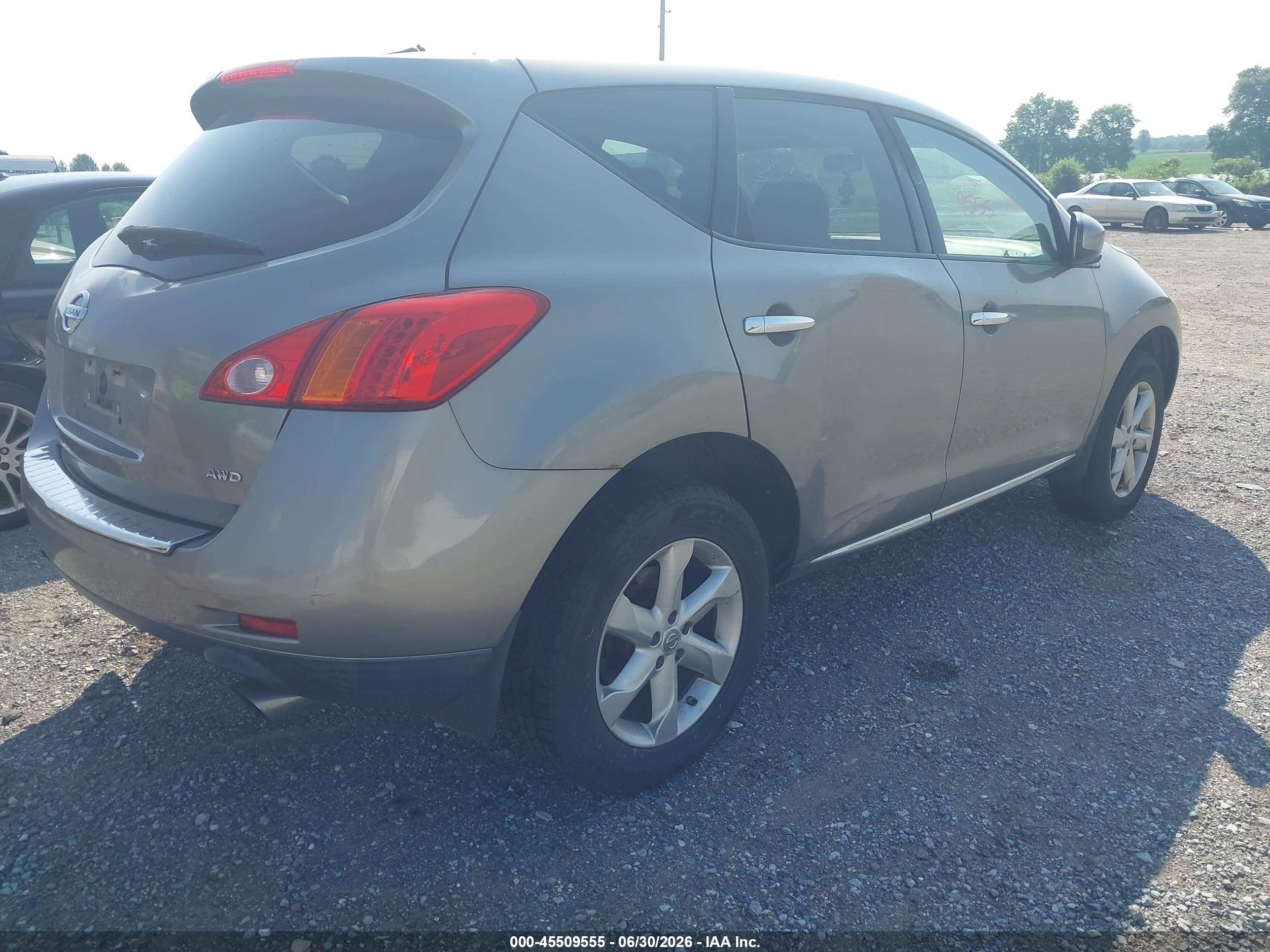 2010 Nissan Murano S Gray vin: JN8AZ1MWXAW112063
