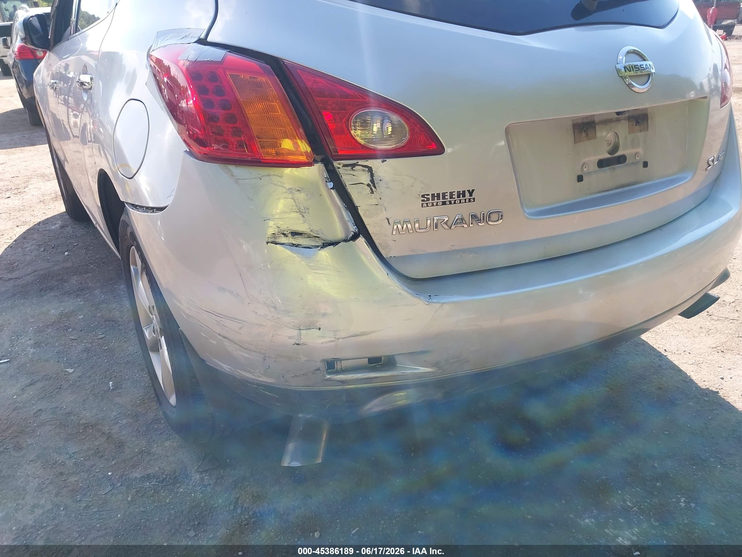 2010 Nissan Murano Sl Silver vin: JN8AZ1MWXAW130899