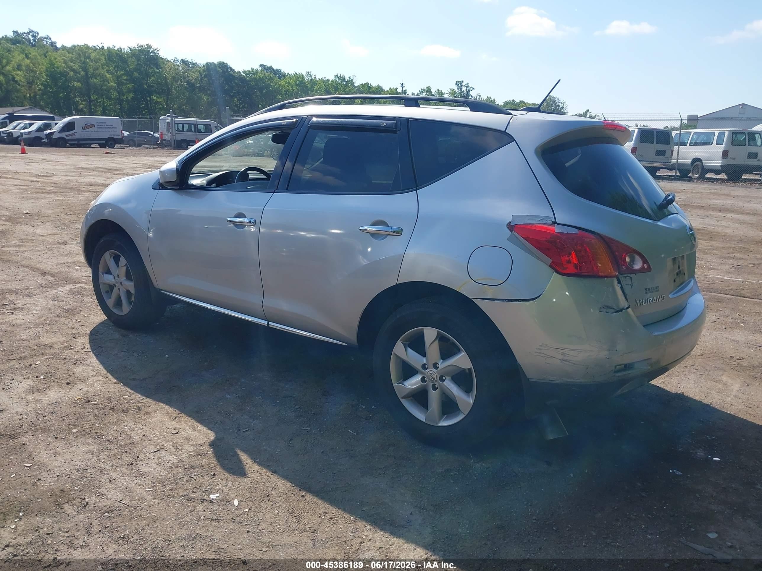 2010 Nissan Murano Sl Silver vin: JN8AZ1MWXAW130899
