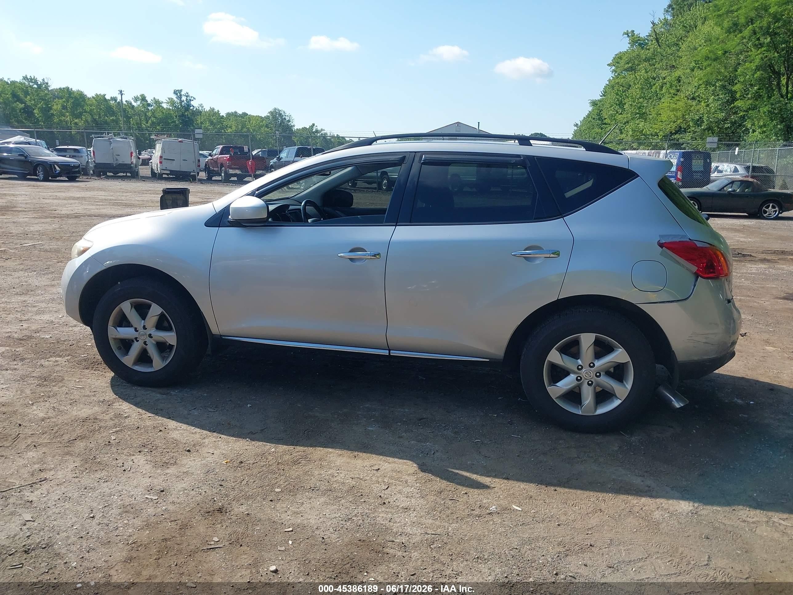 2010 Nissan Murano Sl Silver vin: JN8AZ1MWXAW130899